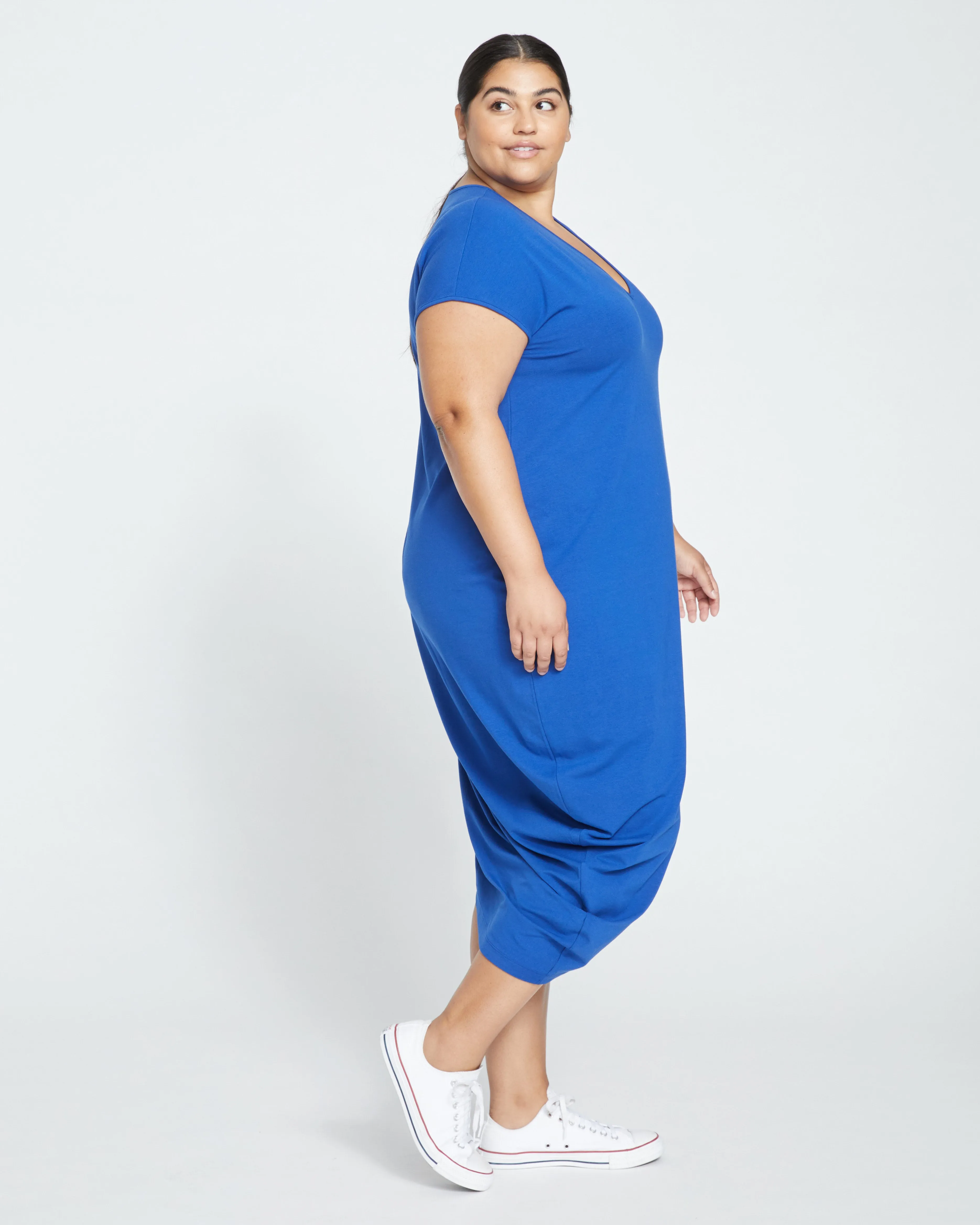 Iconic Geneva V-Neck Dress - Lapis sold by Universal Standard product image thumbnail 3