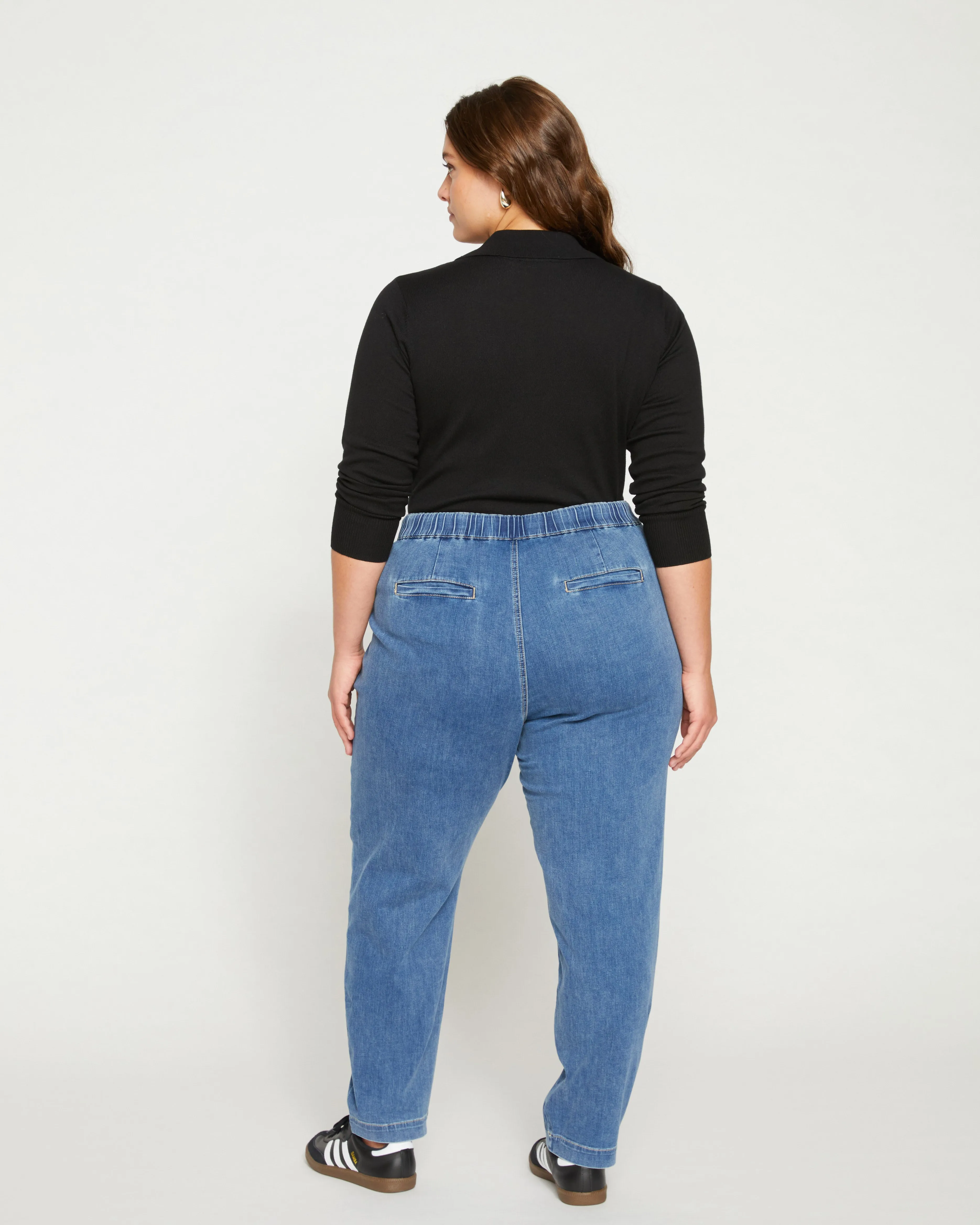 ComfortDenim Drawstring Jean Trouser - Tidal Indigo sold by Universal Standard product image thumbnail 4