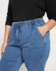 ComfortDenim Drawstring Jean Trouser - Tidal Indigo sold by Universal Standard