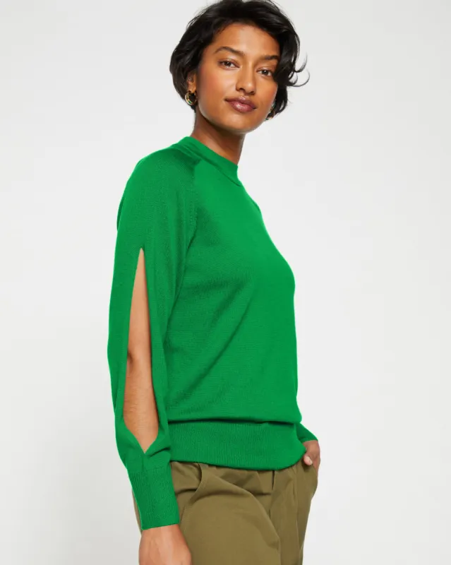 Beals Merino Cut-Out Sweater - Jardin sold by Universal Standard