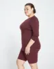 Mia Long Sleeve Movement Tee - Black Cherry sold by Universal Standard