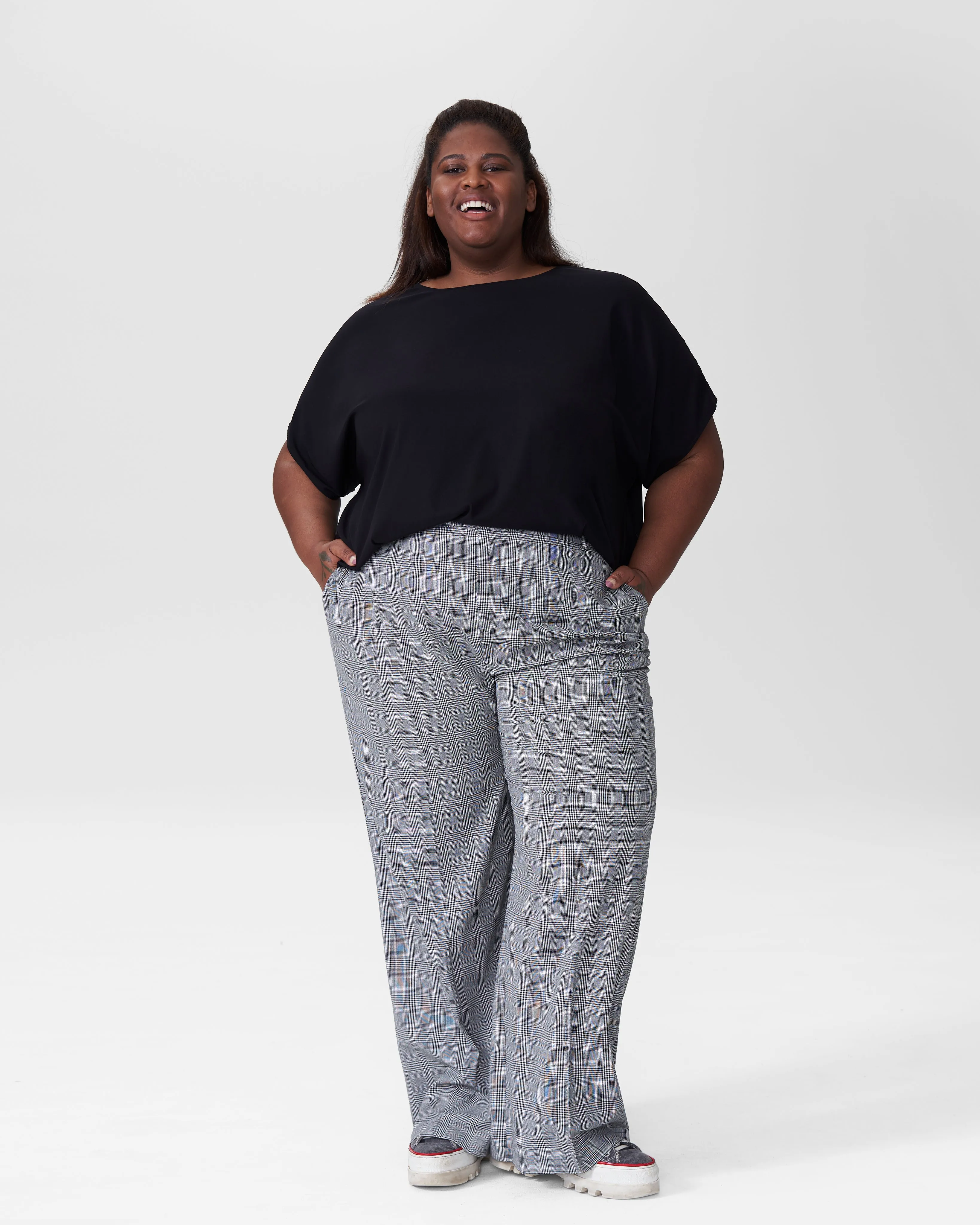 Vienna Dolman Sleeve Tee - Matte Black sold by Universal Standard