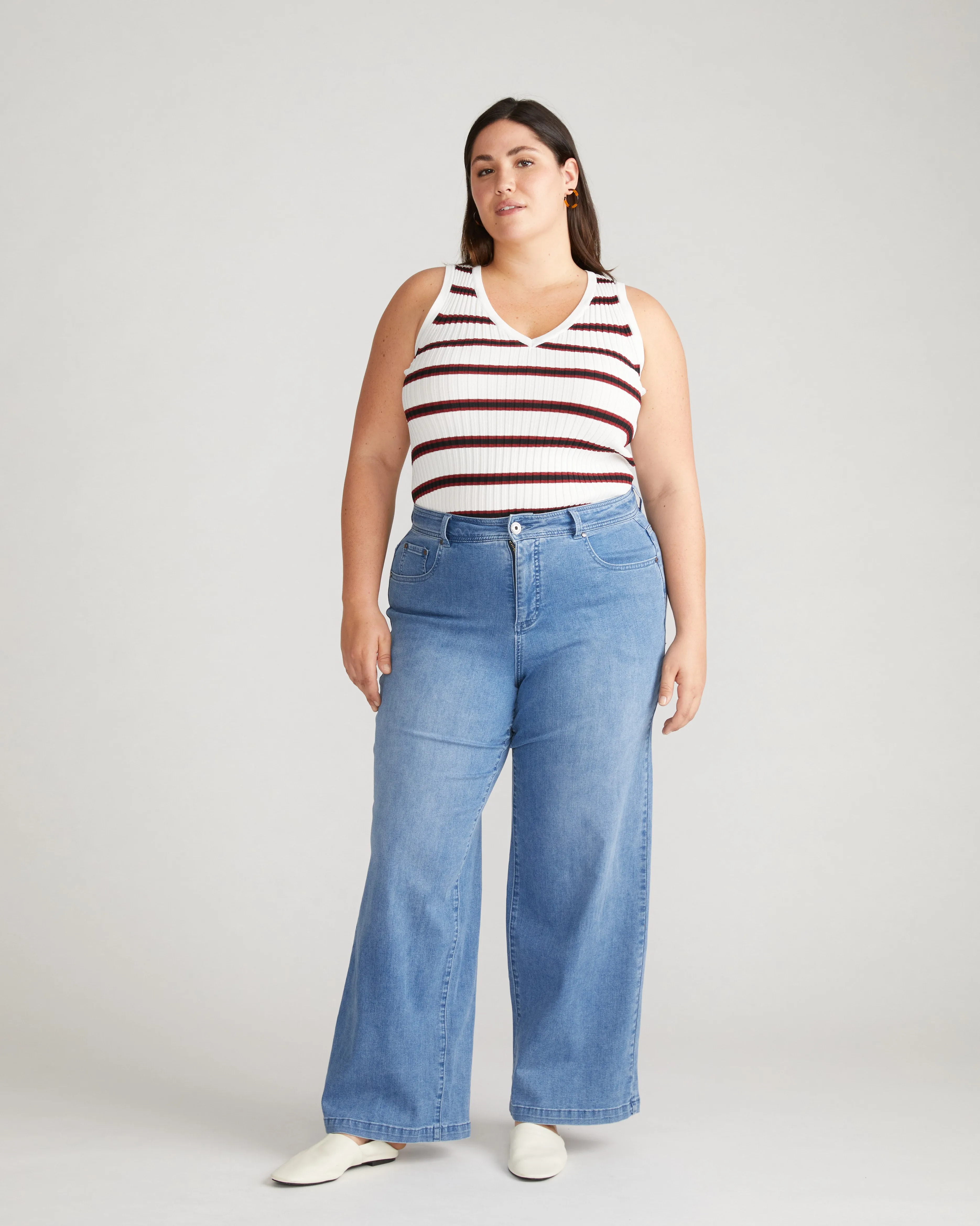 Taylor ComfortDenim Trouser Jeans - Brazil Blue sold by Universal Standard