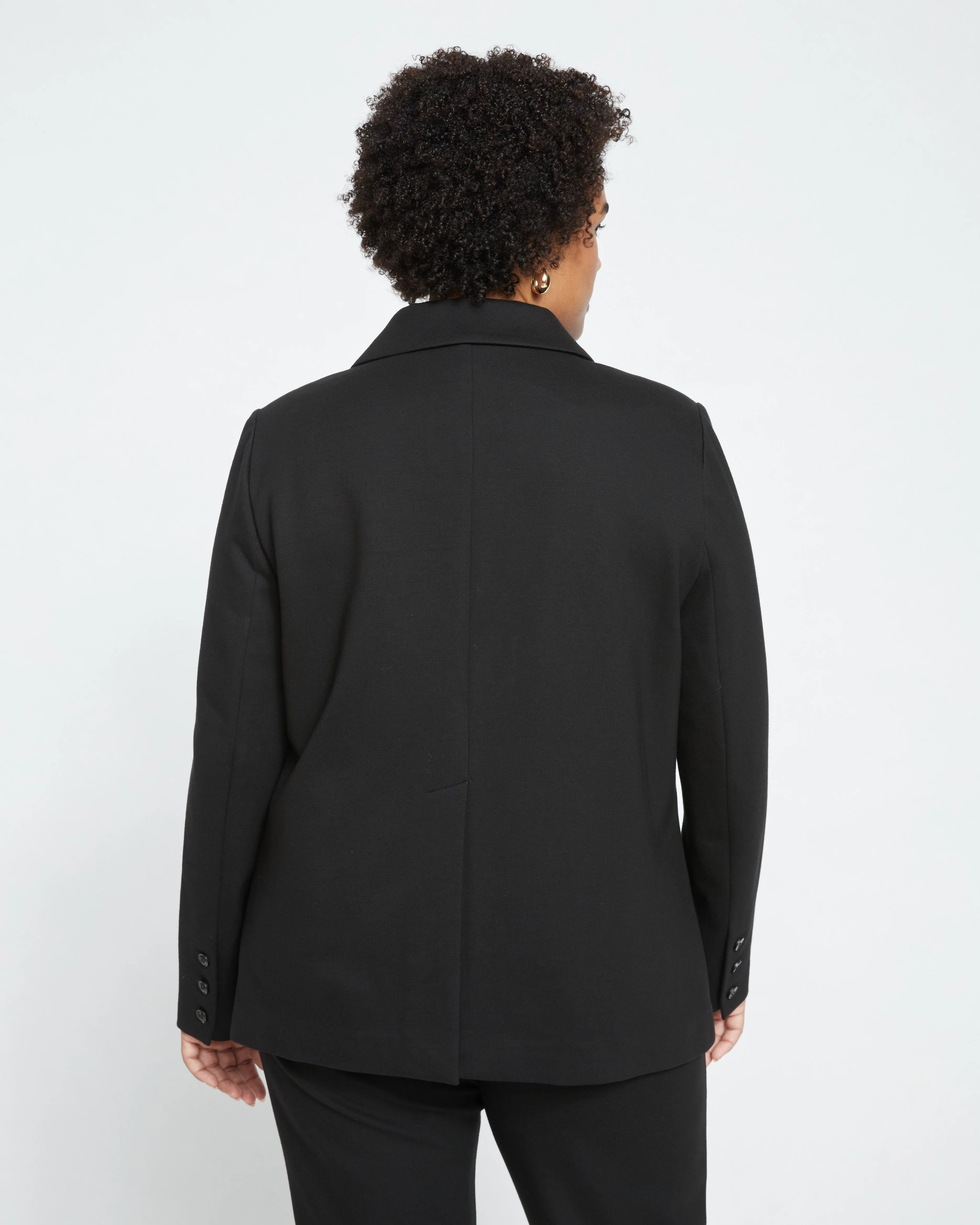 Janelle Tailored Ponte Blazer - Black sold by Universal Standard product image thumbnail 4