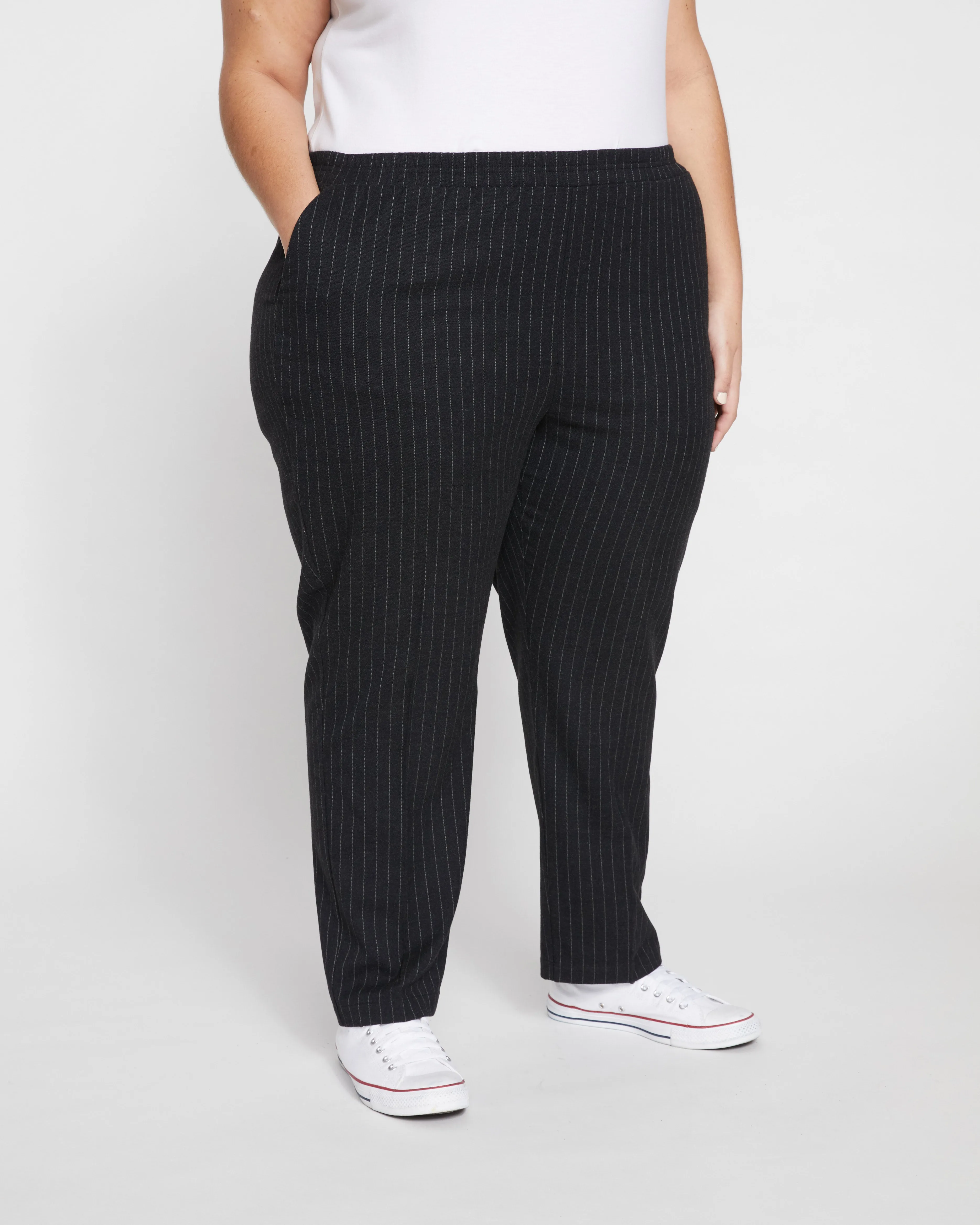 The Pinstripe Pant - Graphite sold by Universal Standard product image thumbnail 4