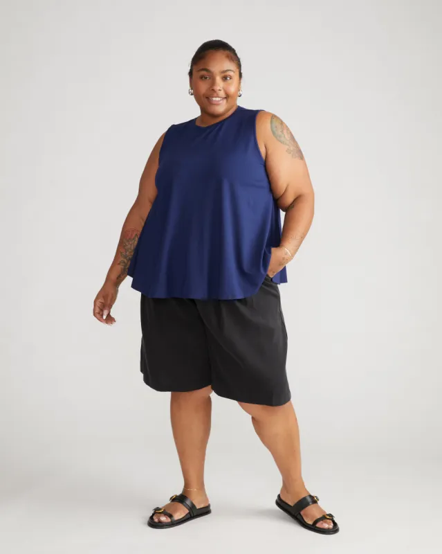 Heatwave Divine Jersey Flared Tank - Cenote sold by Universal Standard