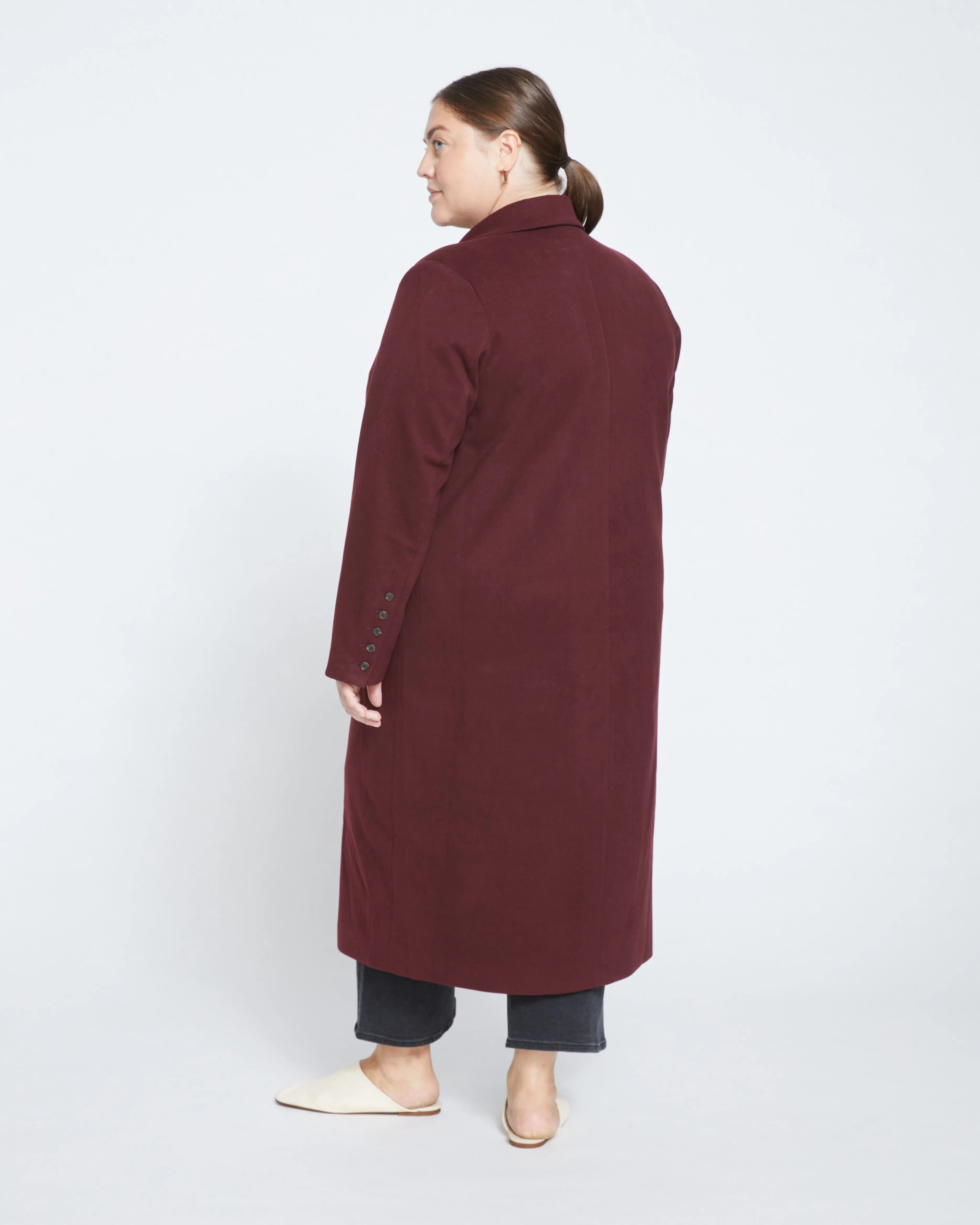 Jackson Tailored Coat - Black Cherry sold by Universal Standard product image thumbnail 4