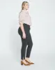 Skinny Pintuck Ponte Pants 28 Inch - Charcoal sold by Universal Standard