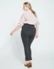 Skinny Pintuck Ponte Pants 28 Inch - Charcoal sold by Universal Standard