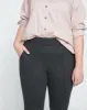 Skinny Pintuck Ponte Pants 28 Inch - Charcoal sold by Universal Standard