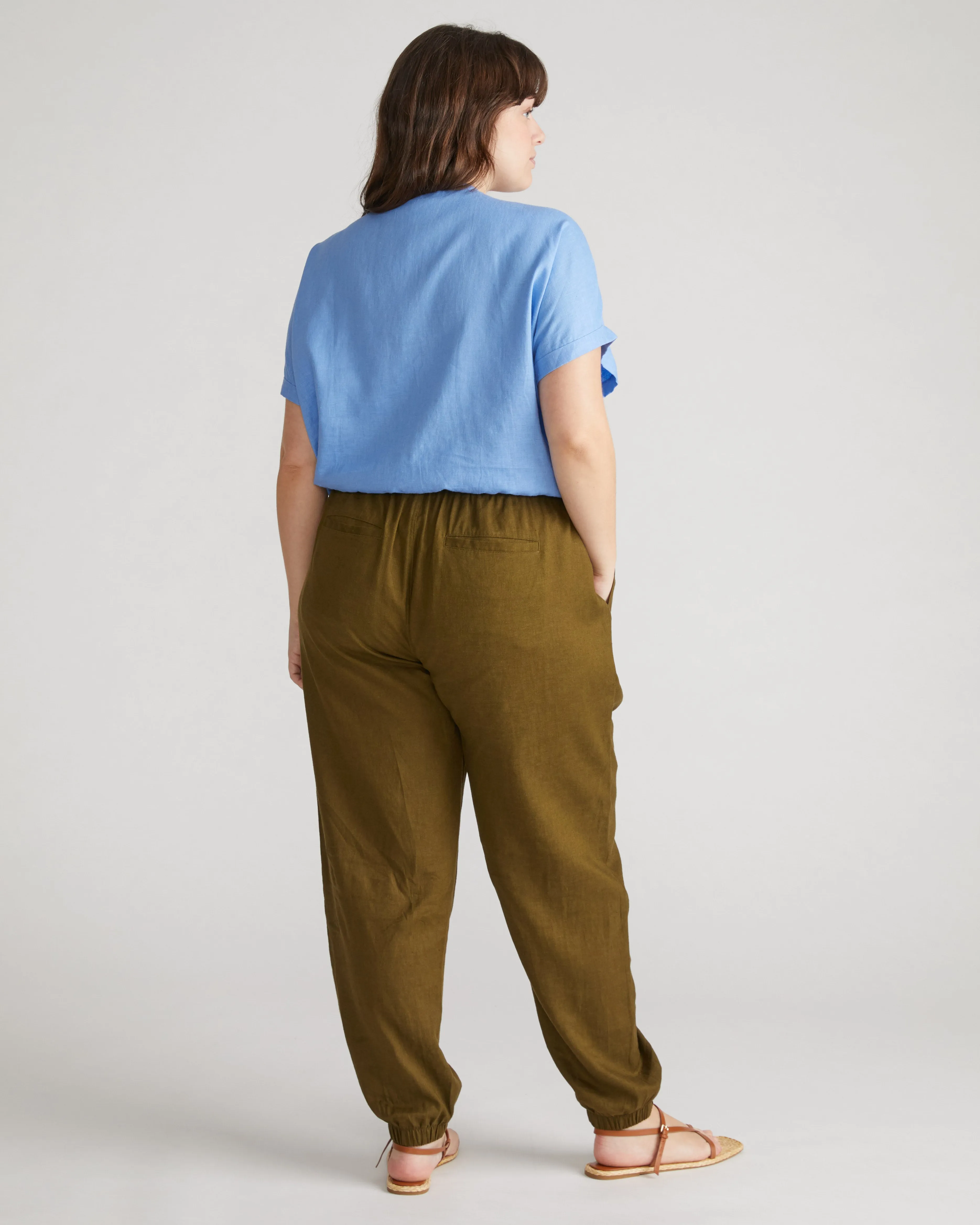Shoreline Linen Joggers - Budding Stem sold by Universal Standard product image thumbnail 4