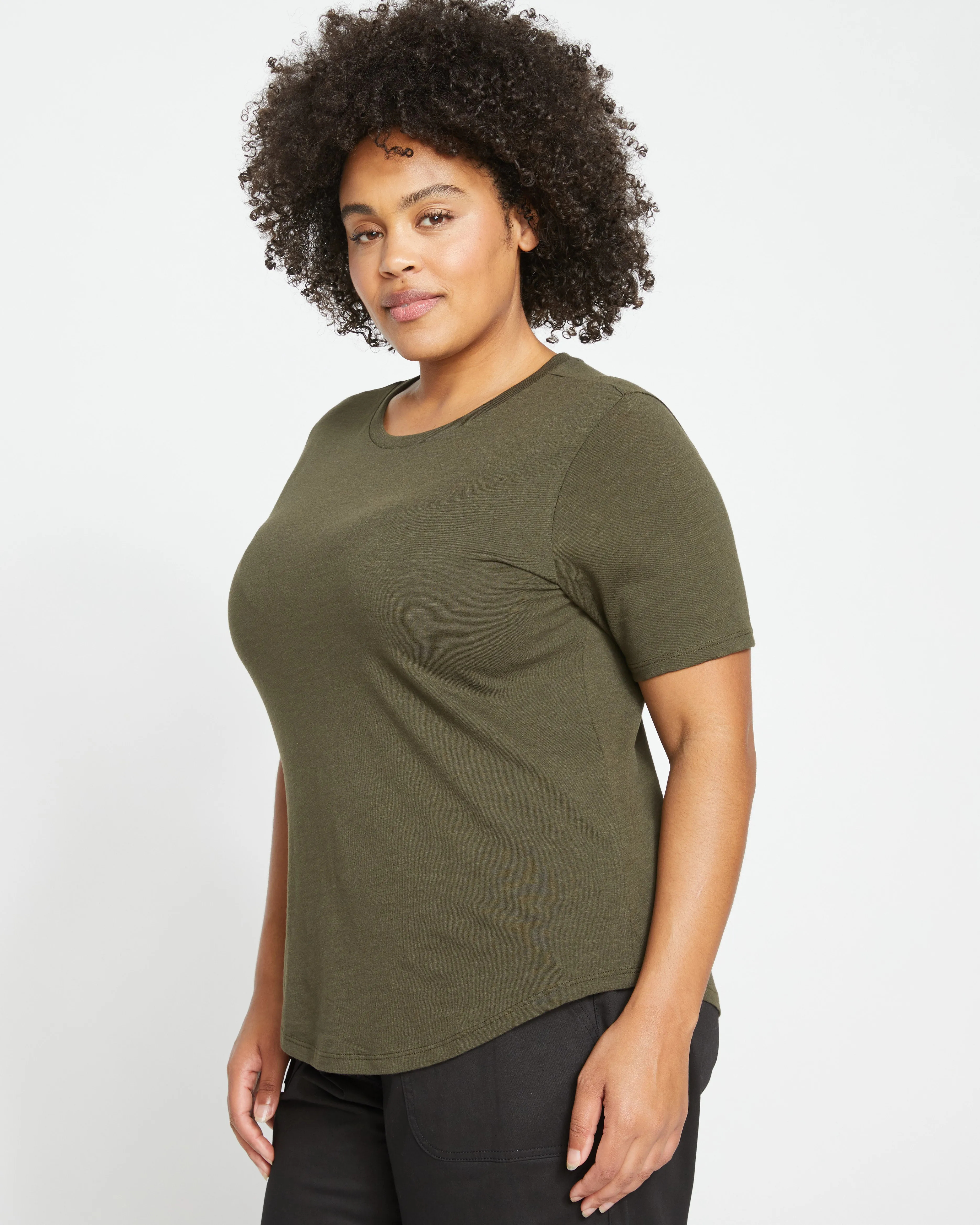 Light-As-Air Tee Rex - Nori sold by Universal Standard product image thumbnail 3