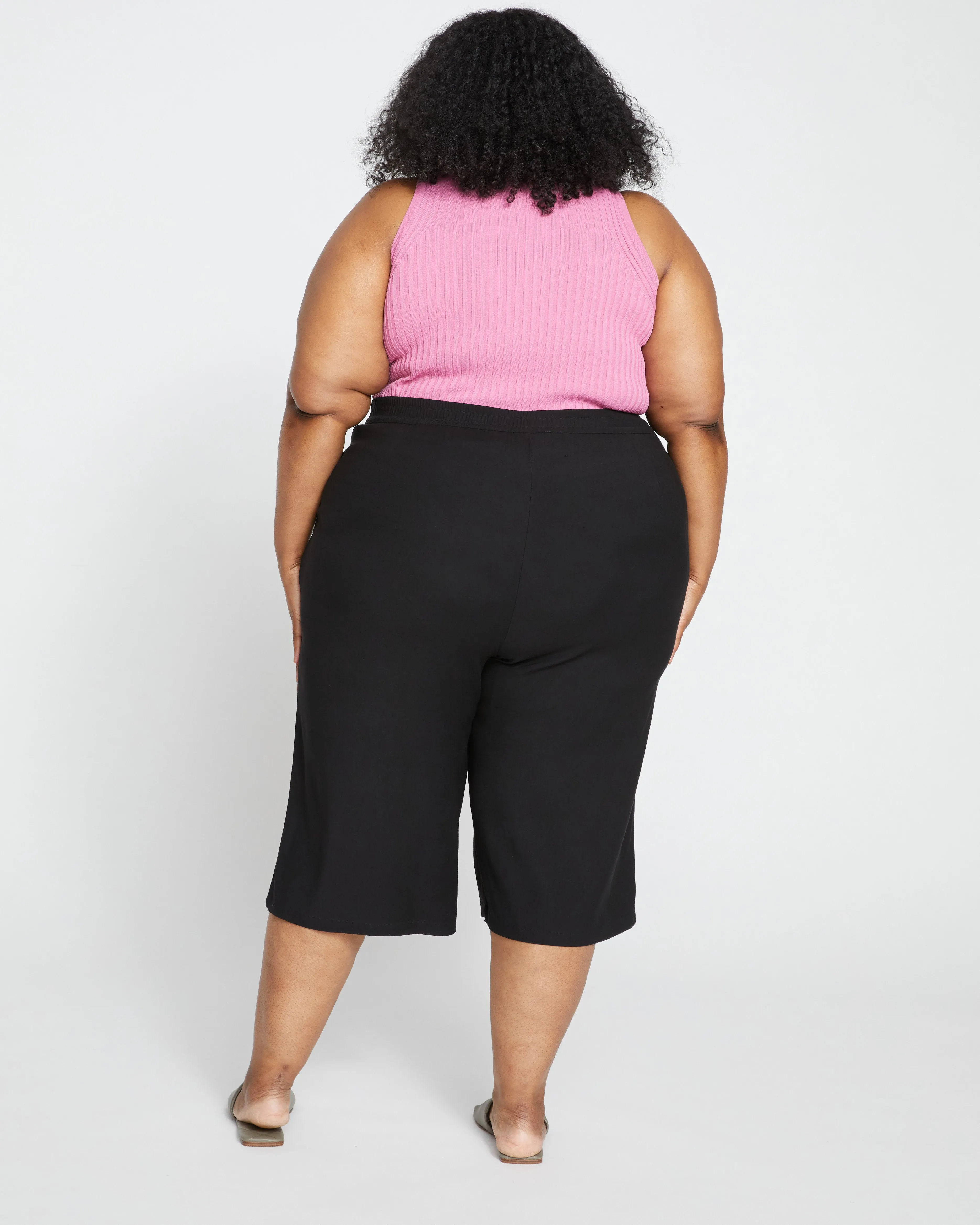 Elvo Double Luxe Culottes - Black sold by Universal Standard product image thumbnail 4