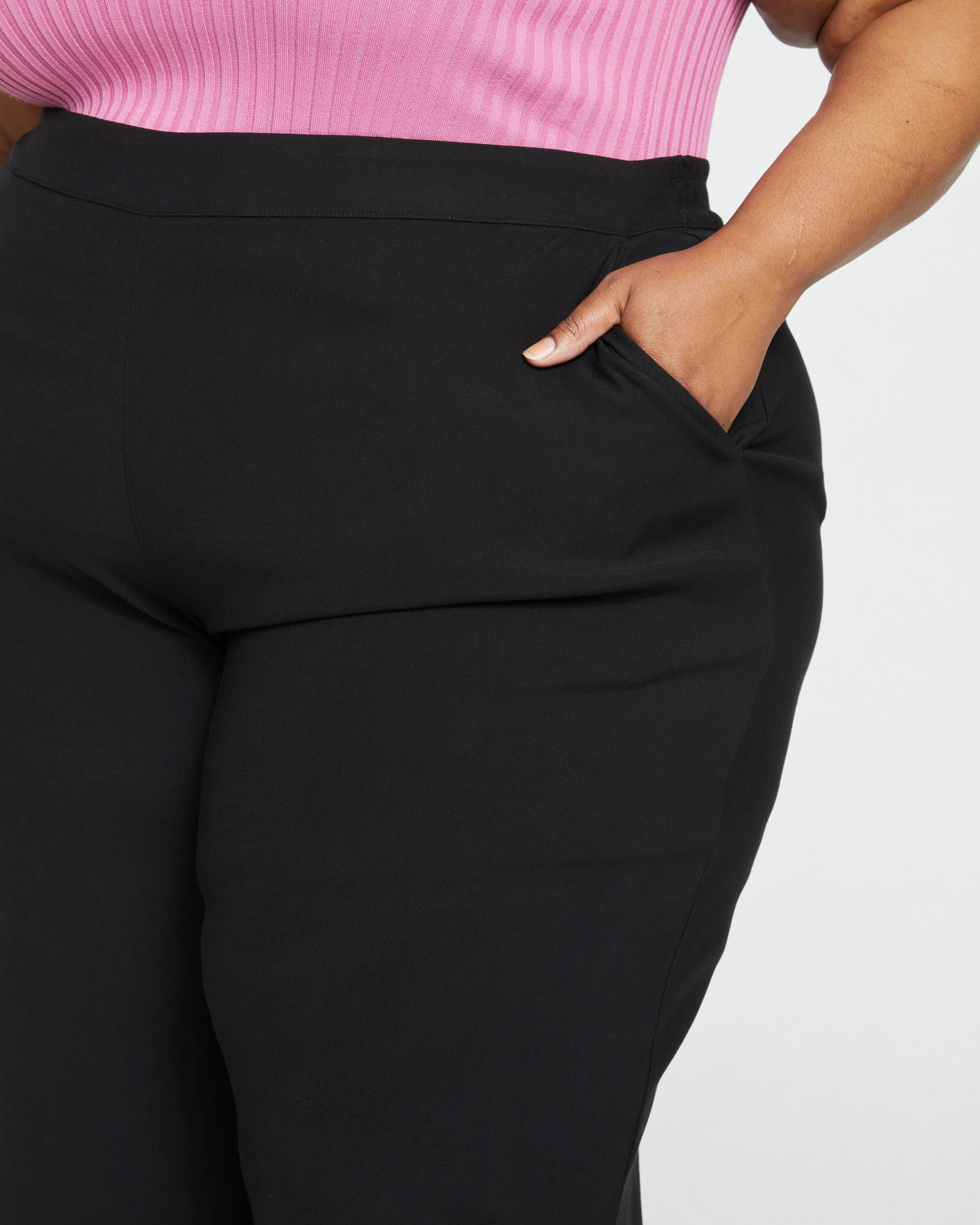 Elvo Double Luxe Culottes - Black sold by Universal Standard product image thumbnail 2