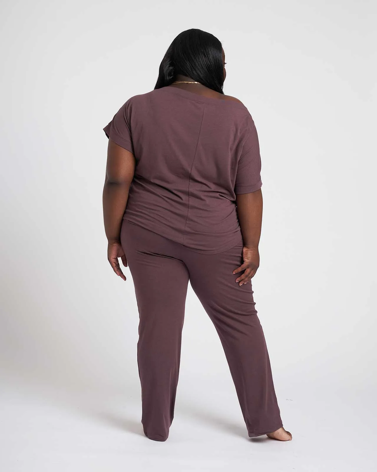 Dolci Short Sleeve Top - Chestnut sold by Universal Standard product image thumbnail 4