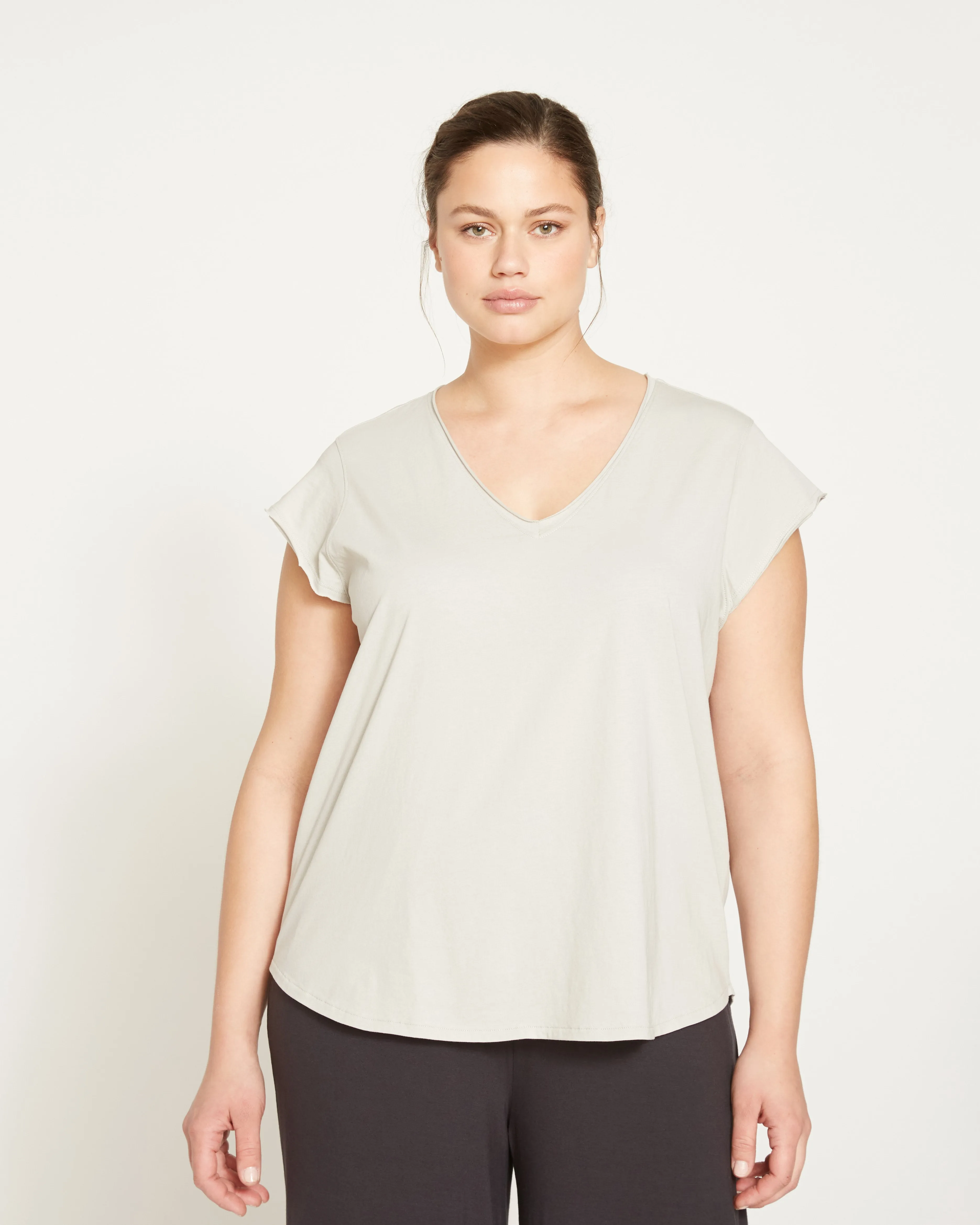 Dreamy Cotton Tee - Dew sold by Universal Standard