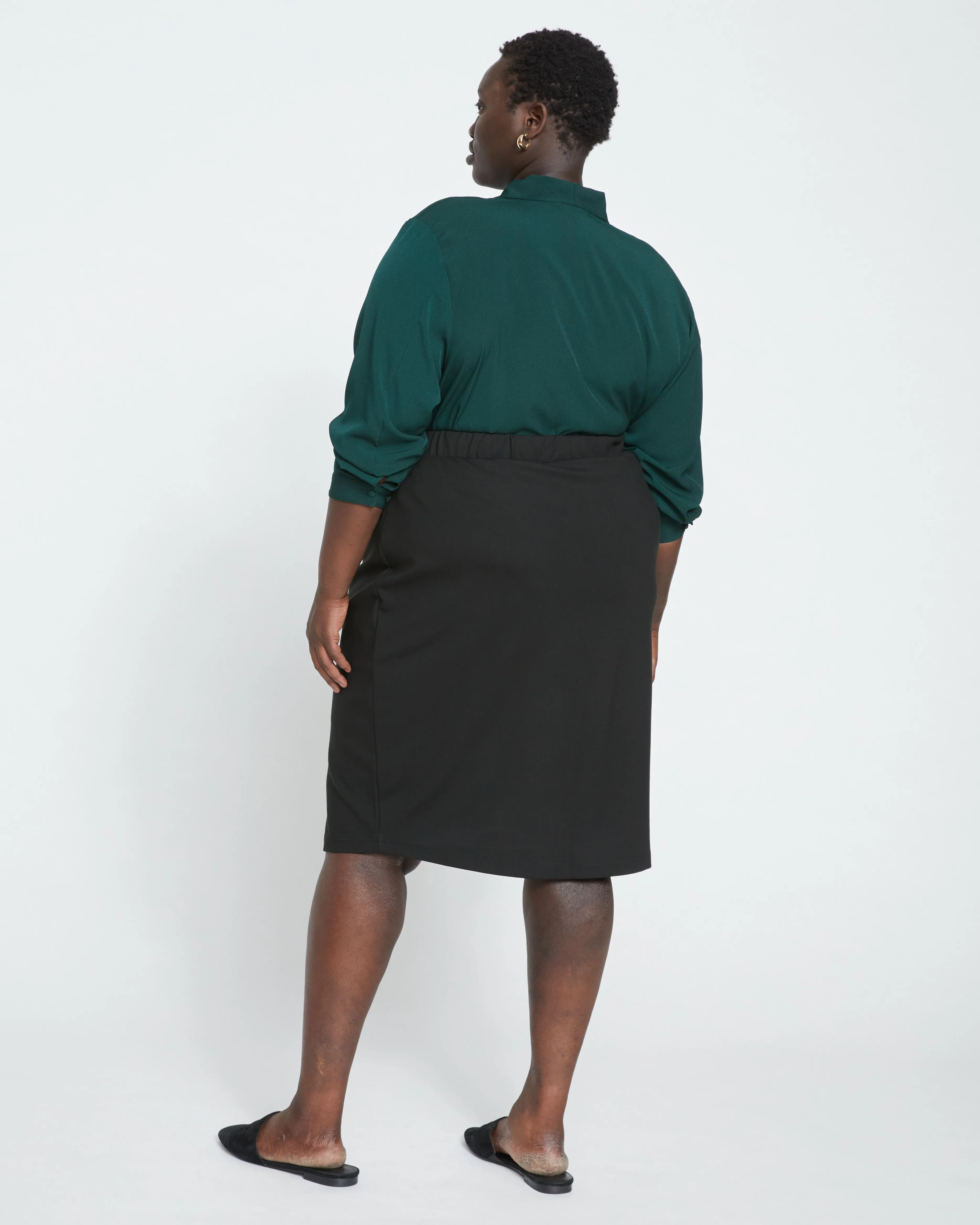 Danube Ponte Skirt - Black sold by Universal Standard product image thumbnail 4