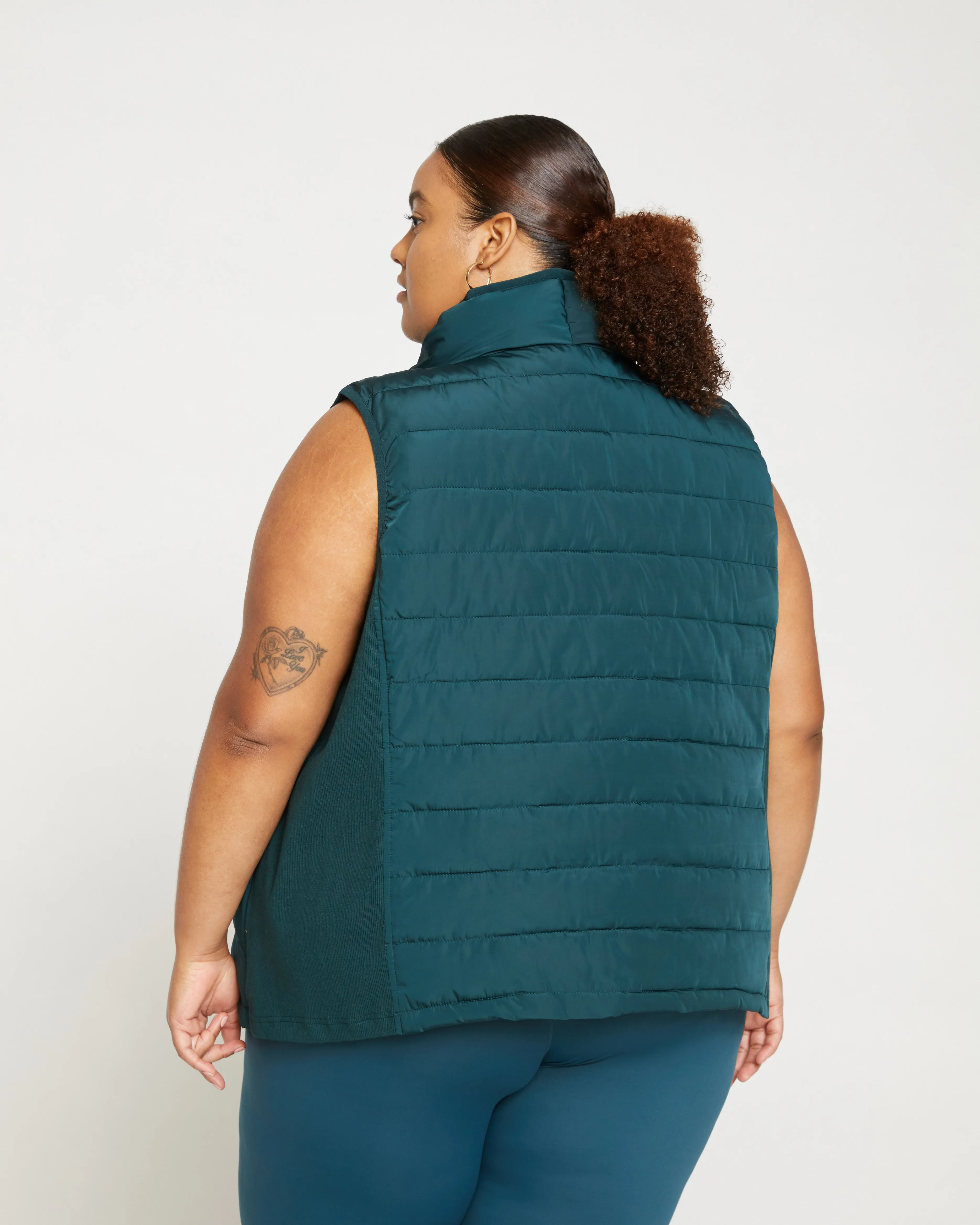 Comfort Panel Sport Puffer Vest - Deep Sea sold by Universal Standard product image thumbnail 4