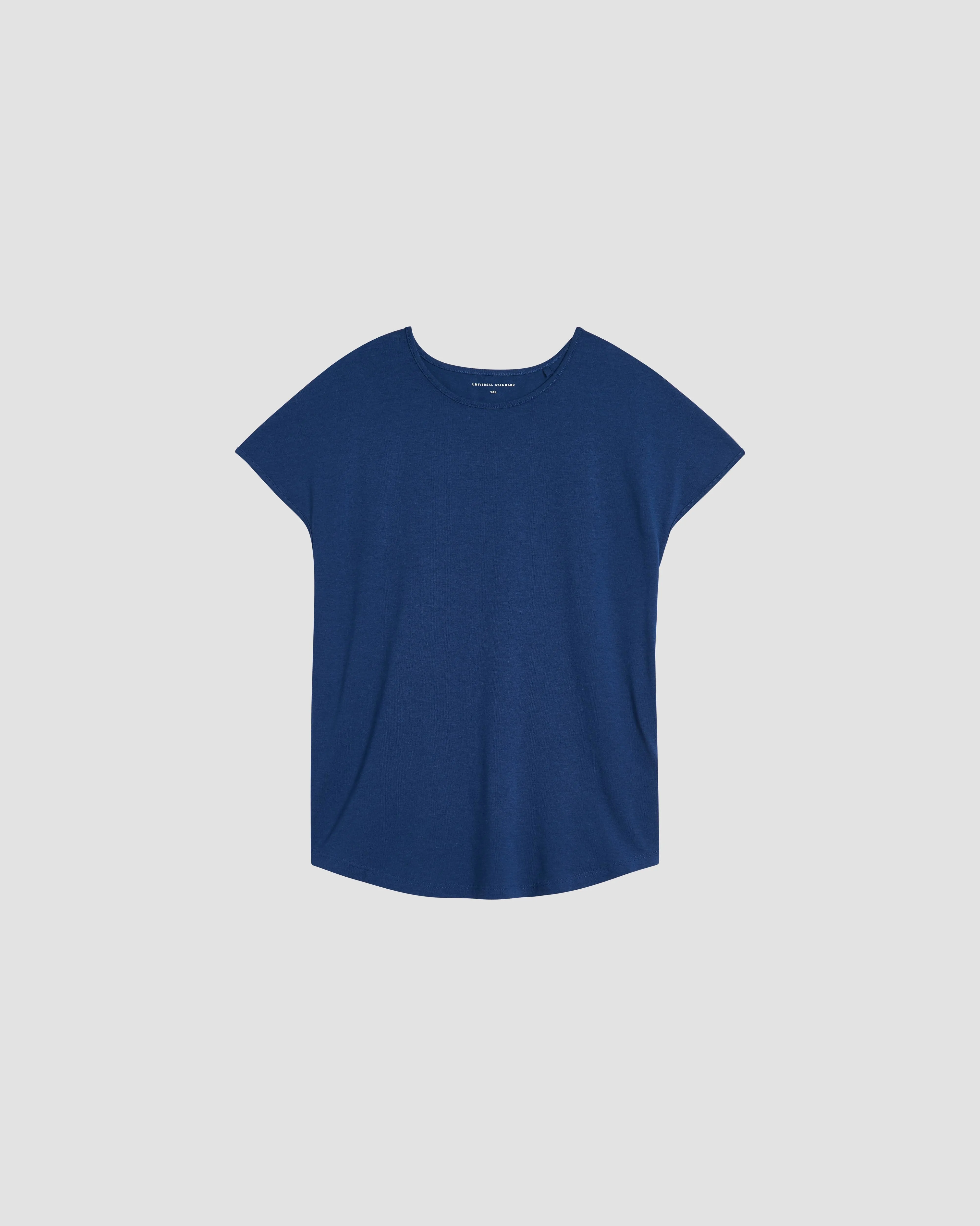 Petite Ashley Cap Sleeve Tee - Evening Blue sold by Universal Standard