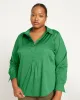 Elbe Popover Stretch Poplin Shirt Classic Fit - Kelly Green sold by Universal Standard