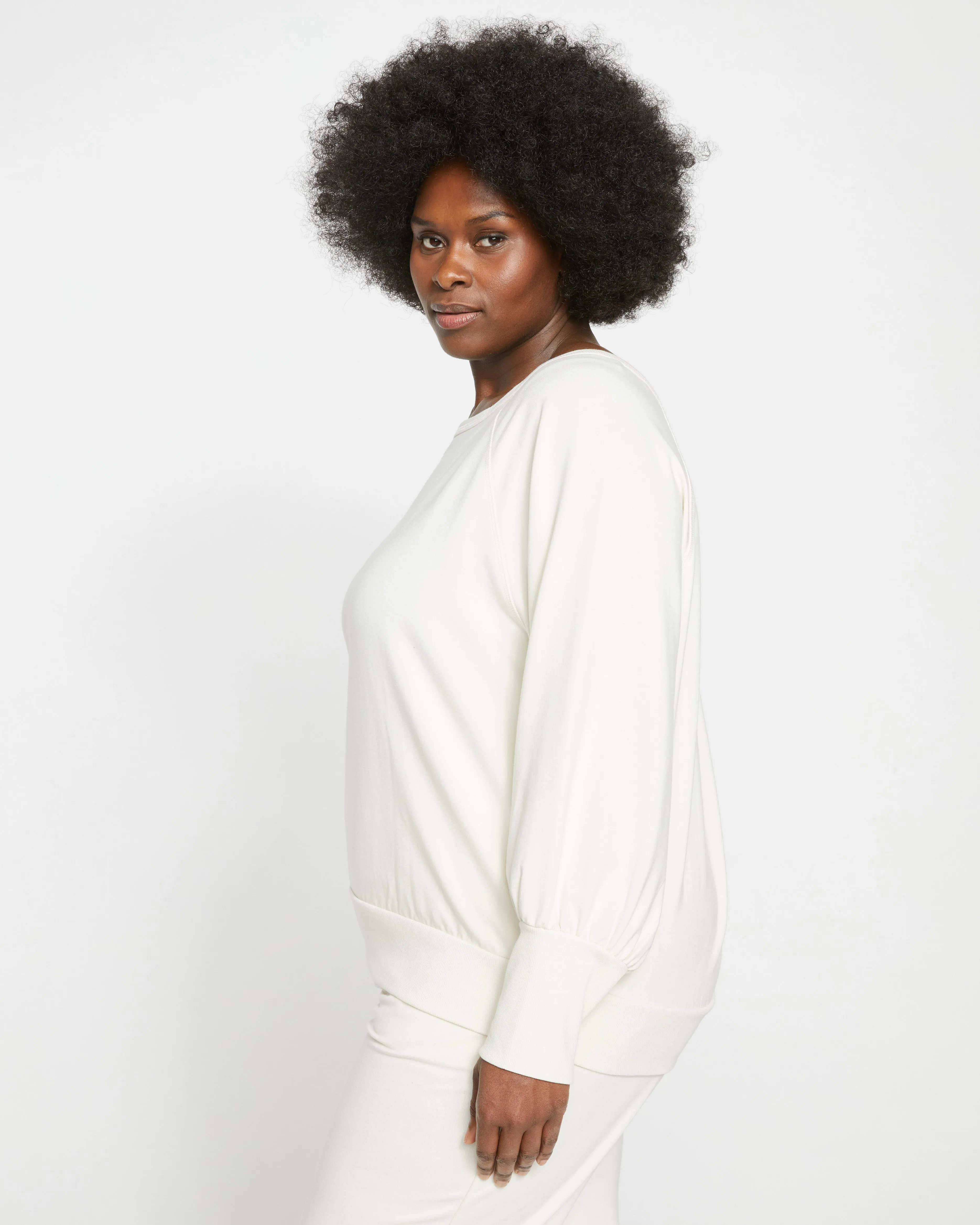 Super Soft Terry Scoop Sweatshirt - Vapor sold by Universal Standard product image thumbnail 3