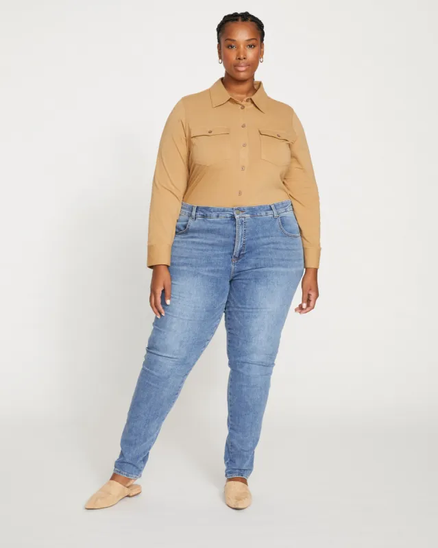 Seine Mid Rise Skinny Jeans 32 Inch - Vintage Indigo sold by Universal Standard