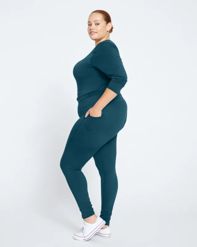 Next-to-Naked Pocket Legging - Deep Sea sold by Universal Standard