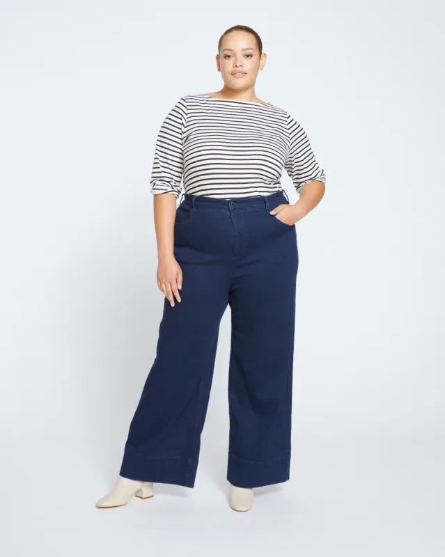 Carrie High Rise Wide Leg Jeans - Dark Indigo sold by Universal Standard