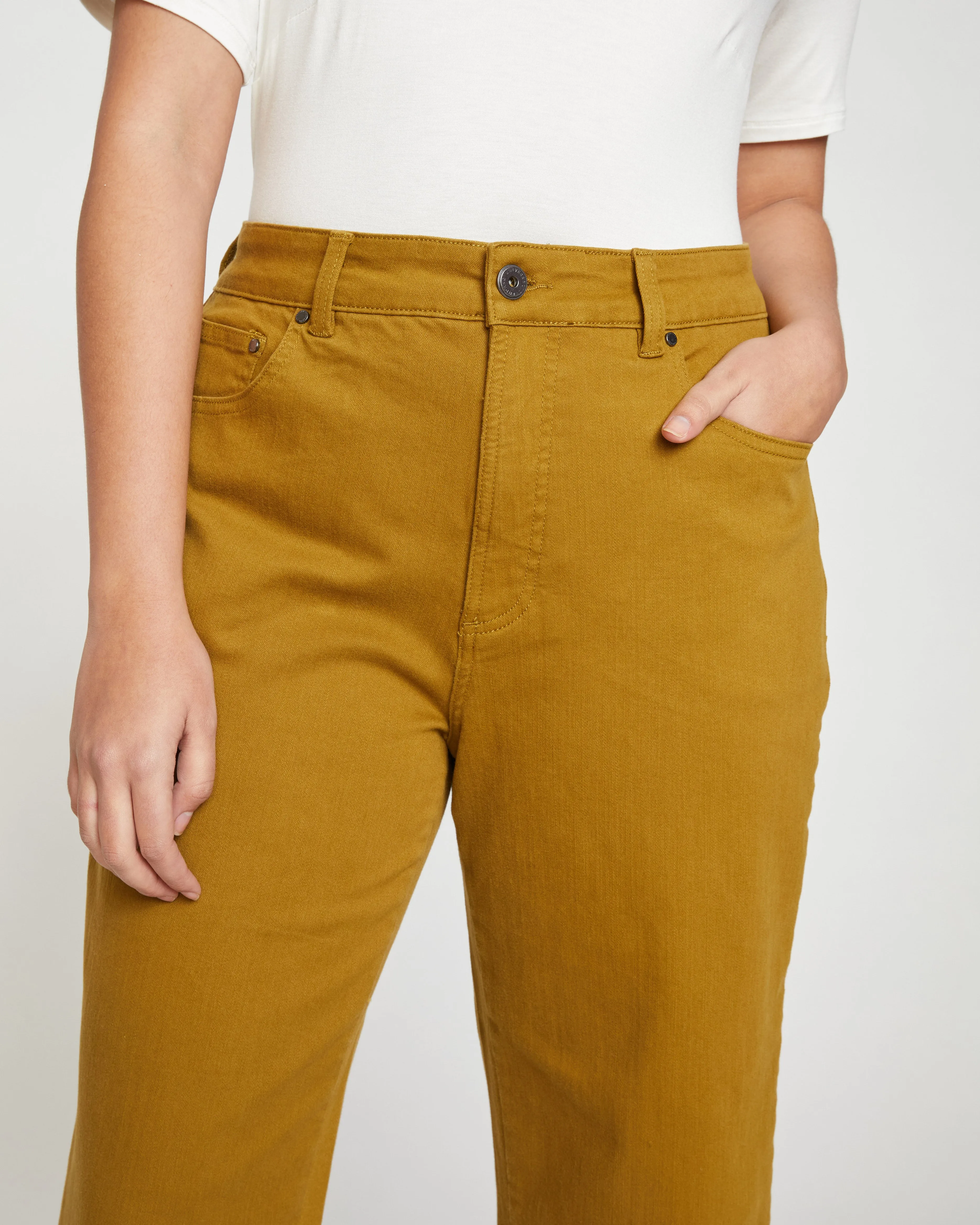 Etta High Rise Straight Leg Jeans 28 Inch - Dried Palm sold by Universal Standard product image thumbnail 2