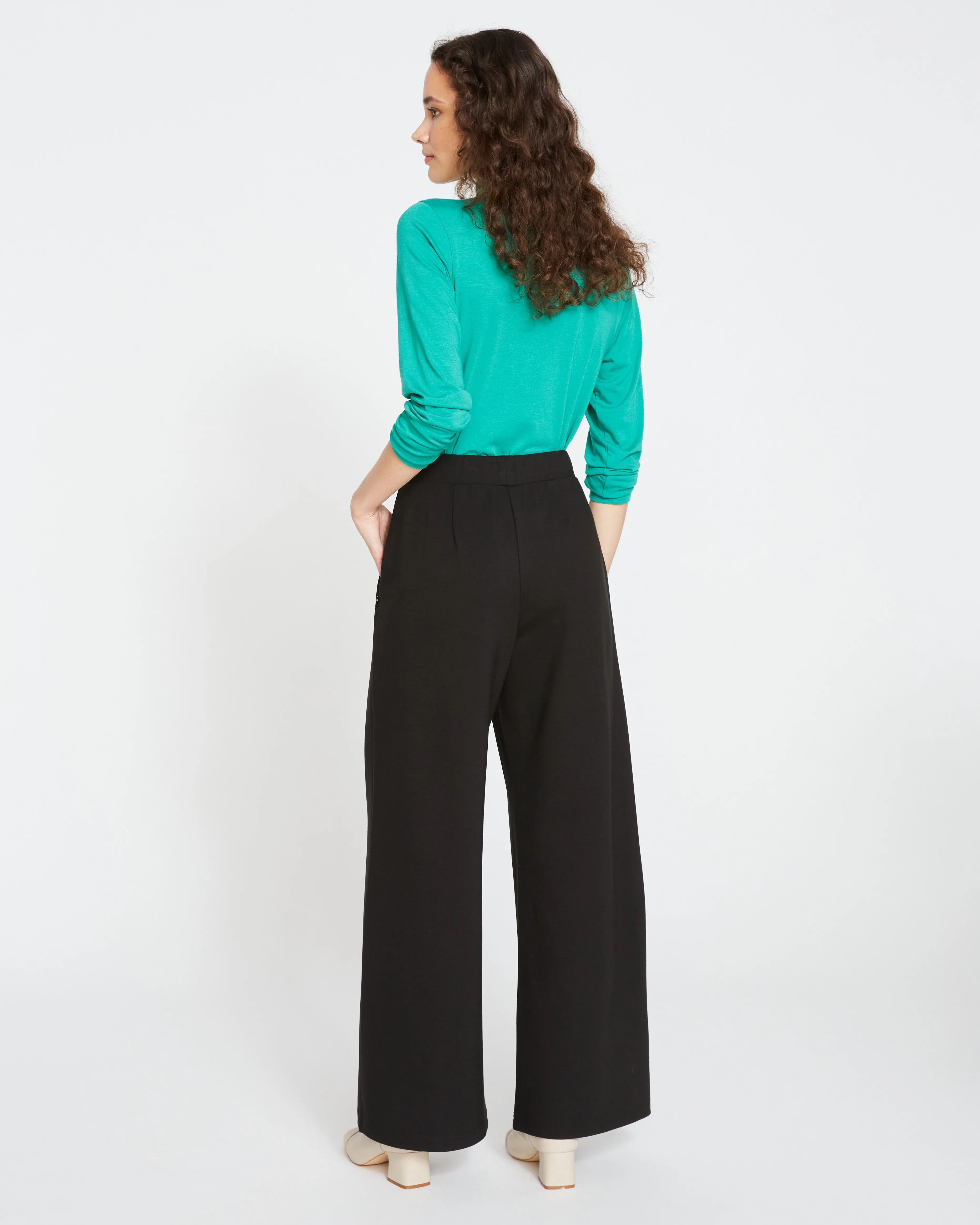 Stephanie Wide Leg Ponte Pants - Black sold by Universal Standard product image thumbnail 4