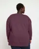 Classic Light Terry Open Side Sweatshirt - Faded Plum sold by Universal Standard