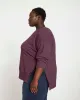 Classic Light Terry Open Side Sweatshirt - Faded Plum sold by Universal Standard