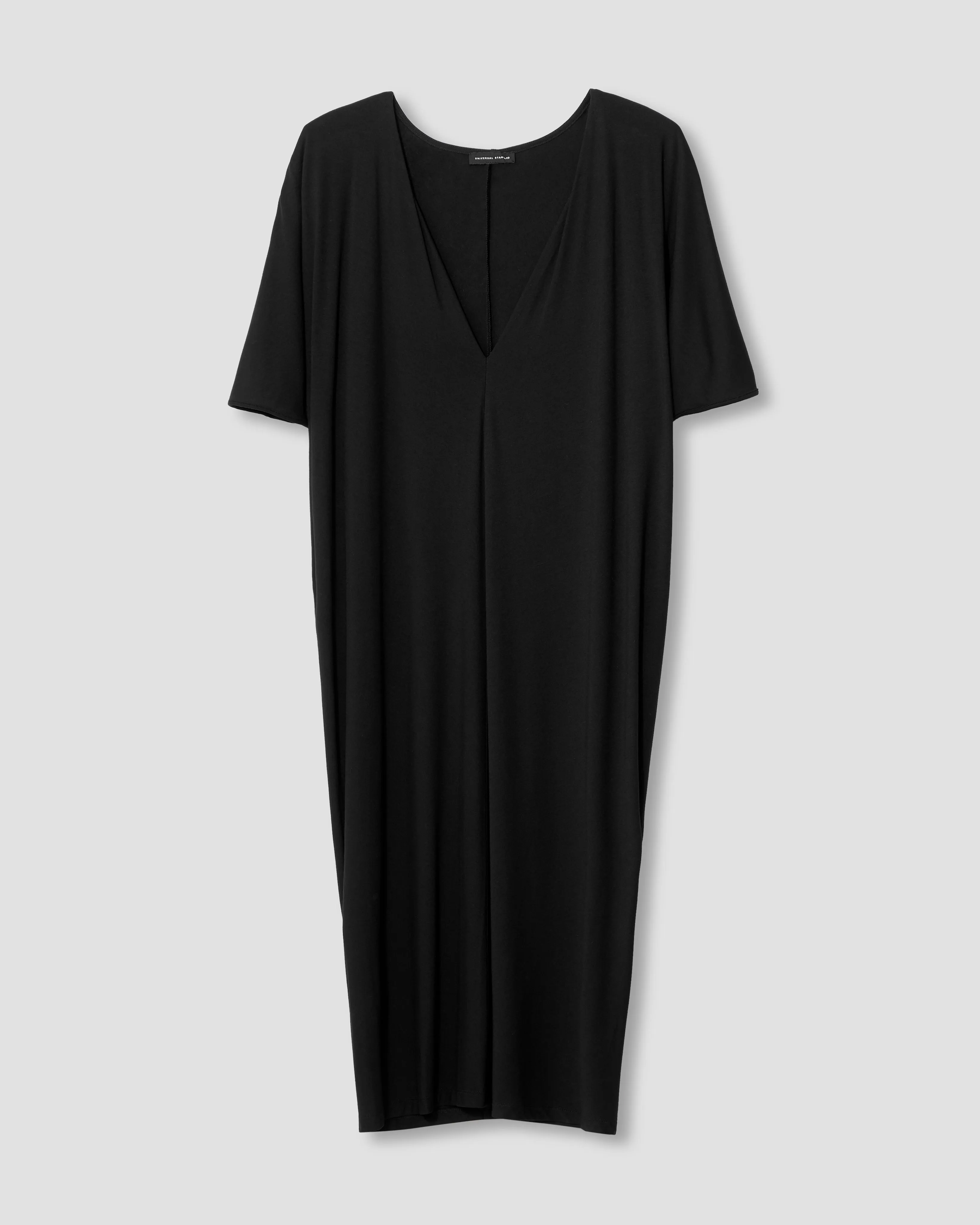 Teresa Liquid Jersey V-Neck Dress - Black sold by Universal Standard product image thumbnail 2