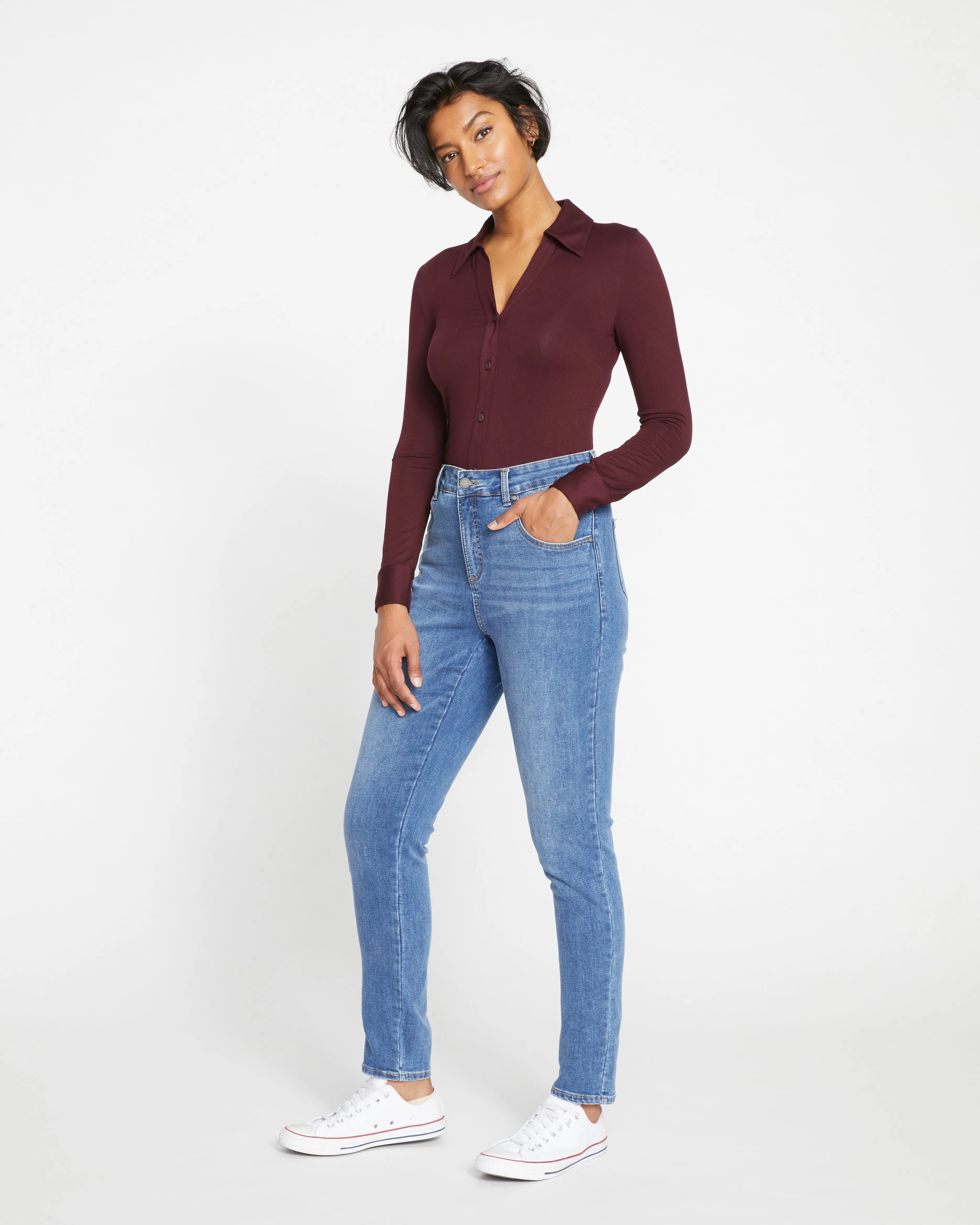 Seine High Rise Skinny Jeans 32 Inch - Vintage Indigo sold by Universal Standard product image thumbnail 4