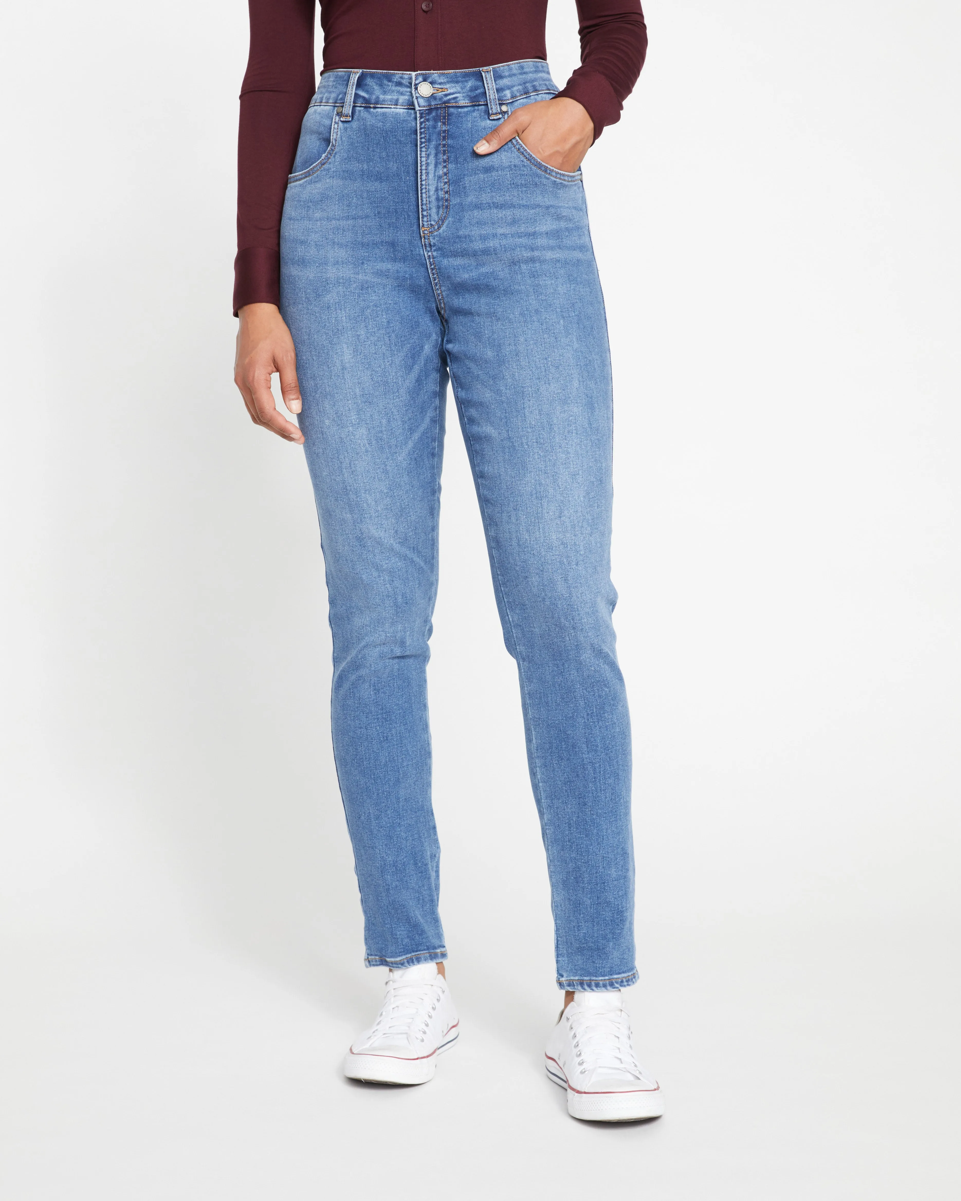 Seine High Rise Skinny Jeans 32 Inch - Vintage Indigo sold by Universal Standard product image thumbnail 2