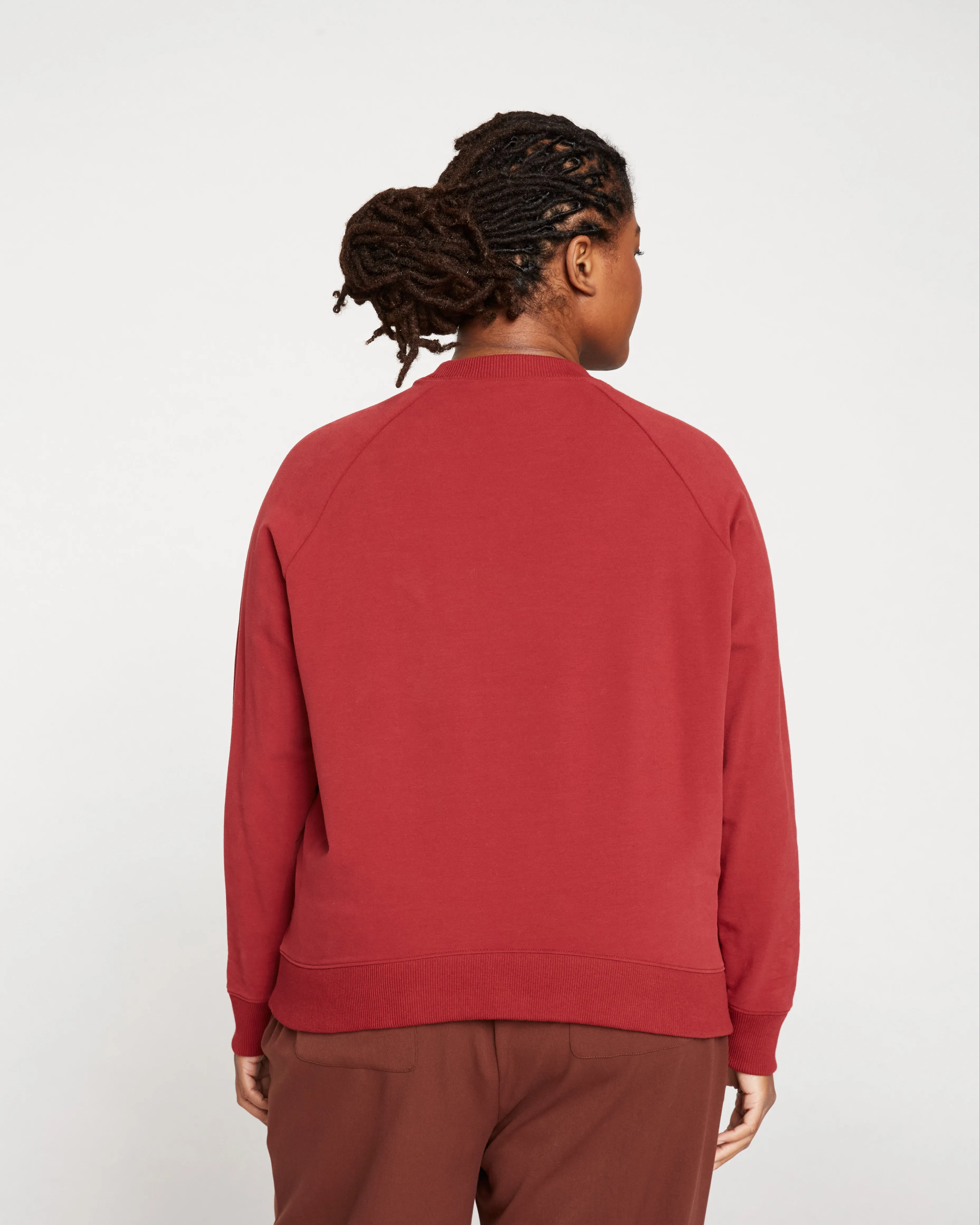 Peachy Terry Side Zip Pullover - Red Dahlia sold by Universal Standard product image thumbnail 4