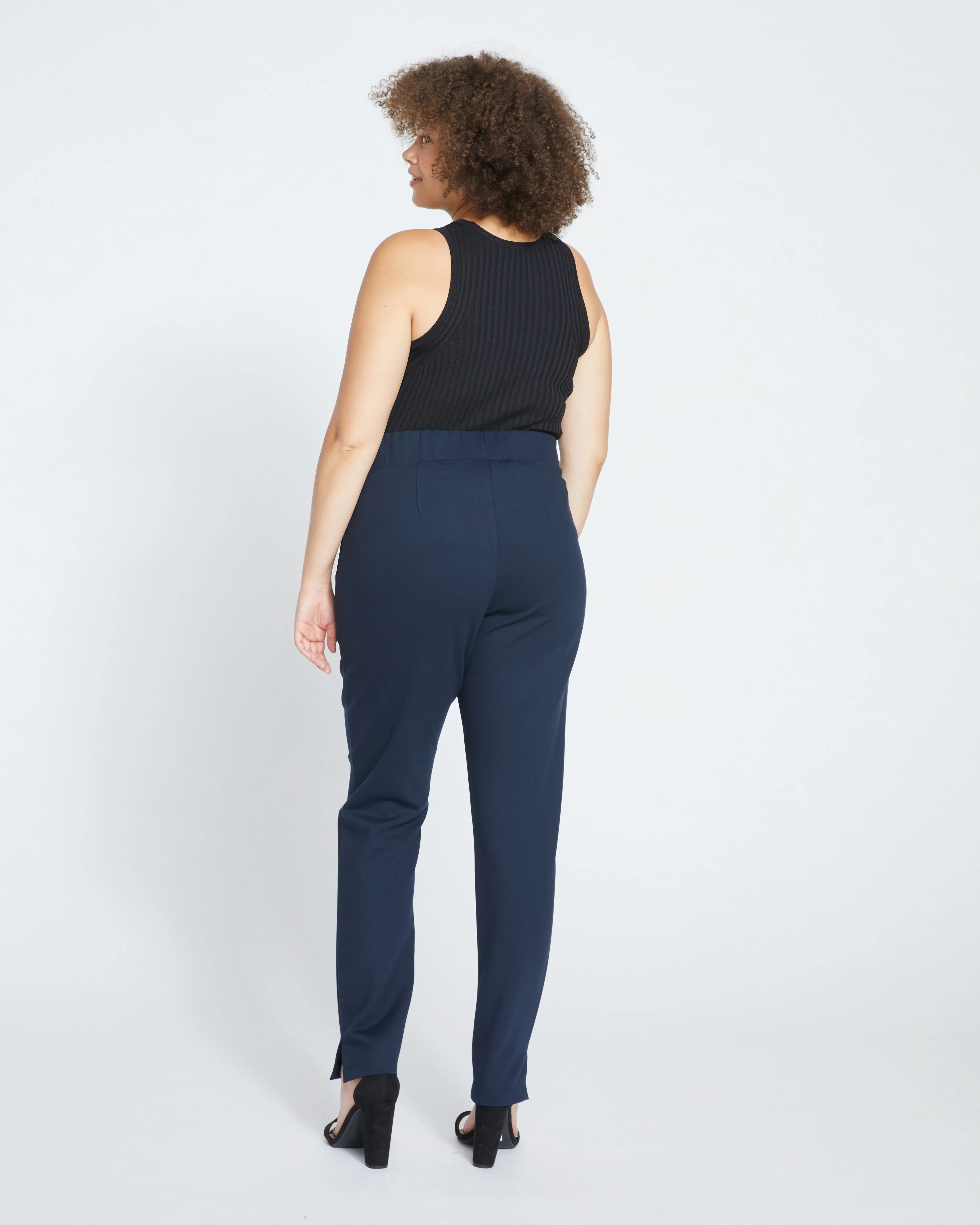 Skinny Pintuck Ponte Pants 32 Inch - Navy sold by Universal Standard product image thumbnail 4