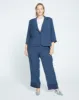 Meg Double Luxe Short Blazer - Deep Storm sold by Universal Standard