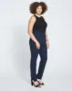 Skinny Pintuck Ponte Pants 32 Inch - Navy sold by Universal Standard