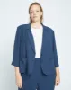 Meg Double Luxe Short Blazer - Deep Storm sold by Universal Standard