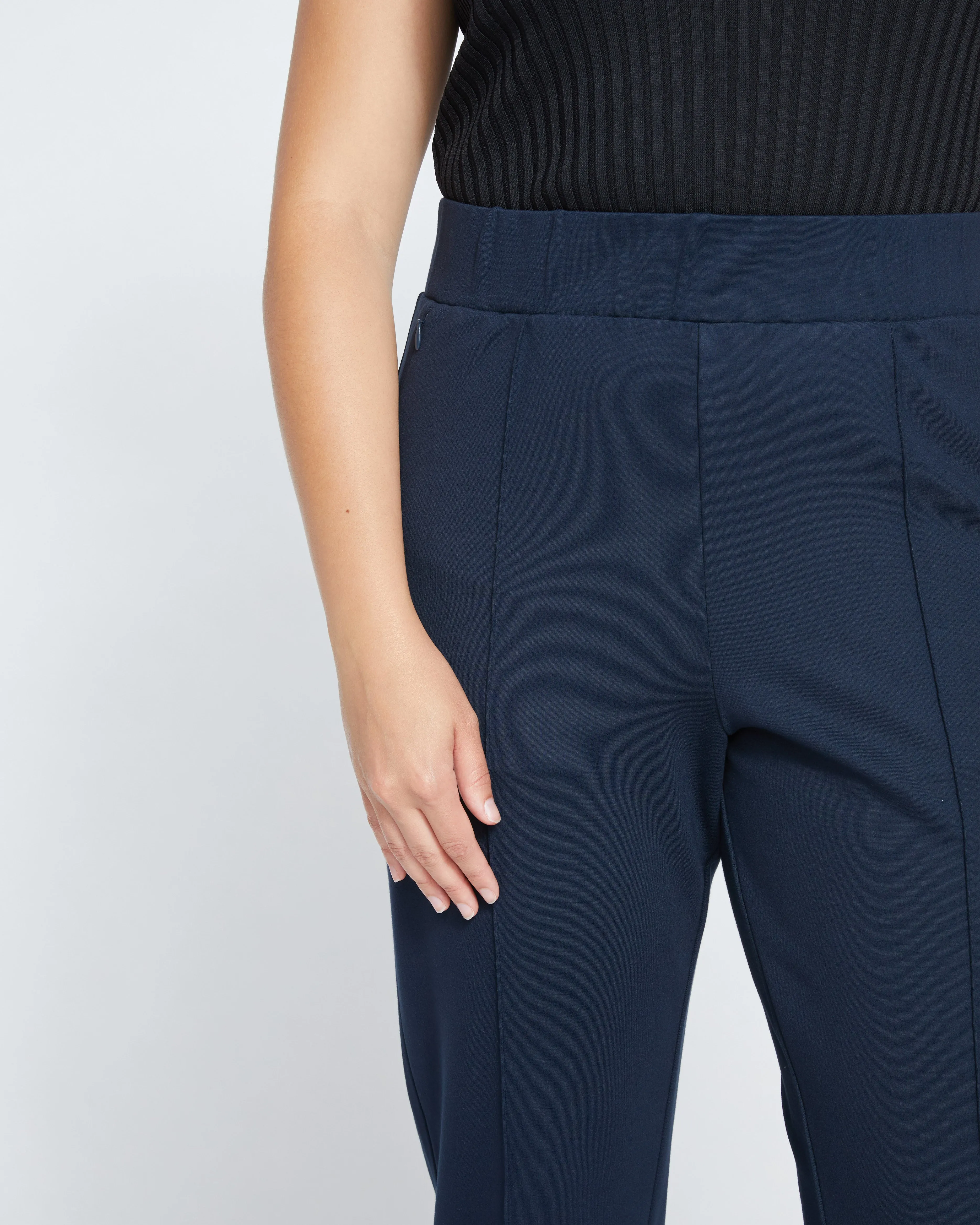 Skinny Pintuck Ponte Pants 32 Inch - Navy sold by Universal Standard product image thumbnail 2