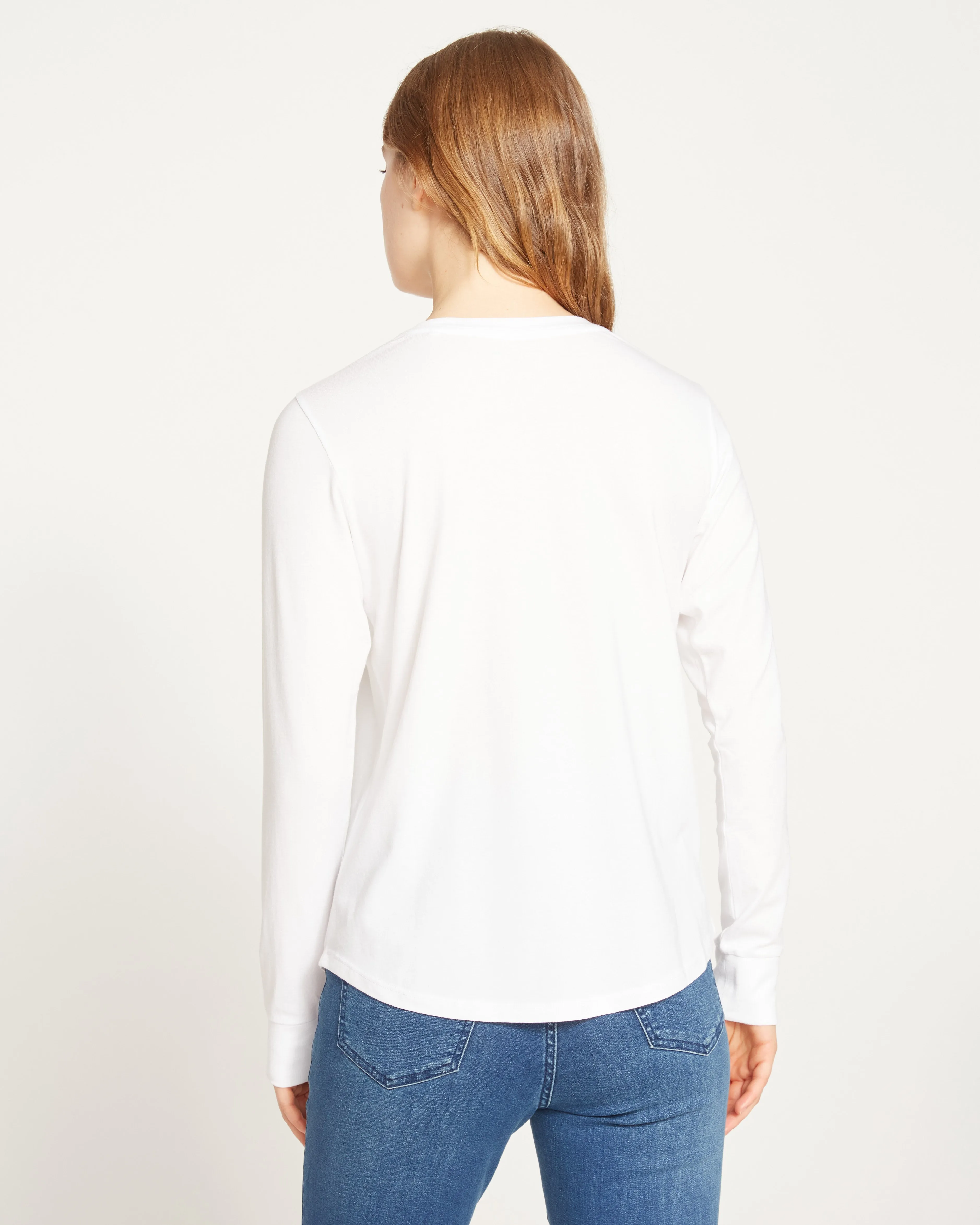 Long Sleeve V Rex - White sold by Universal Standard product image thumbnail 4