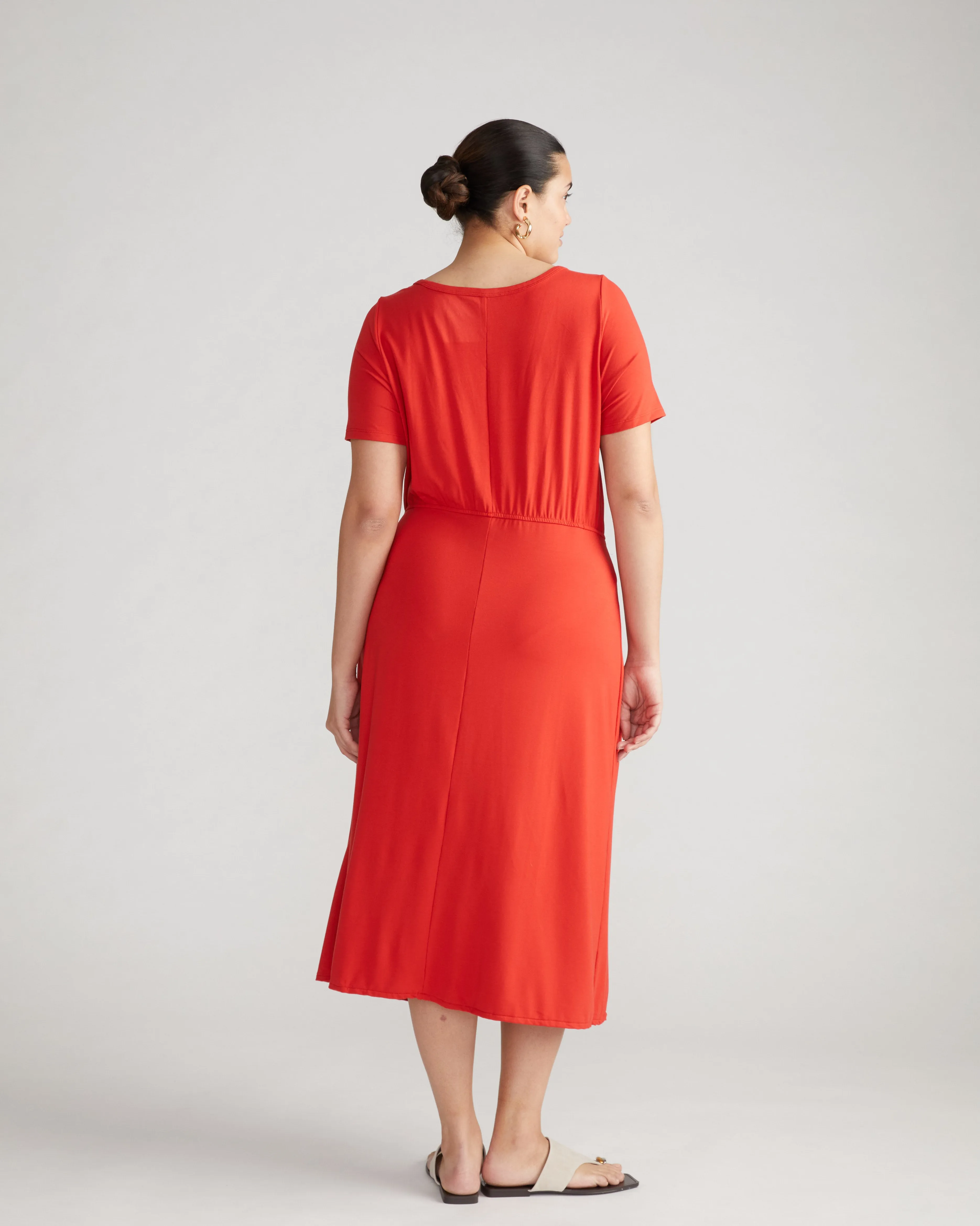 Palermo Divine Jersey Wrap Dress - Sanguinello sold by Universal Standard product image thumbnail 3