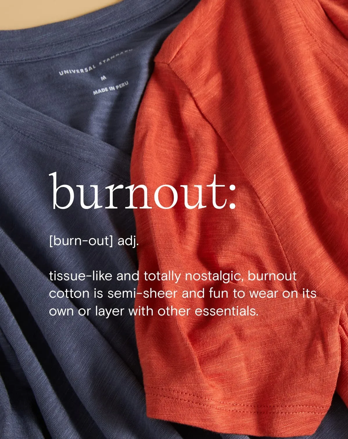 Light-As-Air Long Sleeve Crew Neck Tee - Aperol sold by Universal Standard product image thumbnail 5