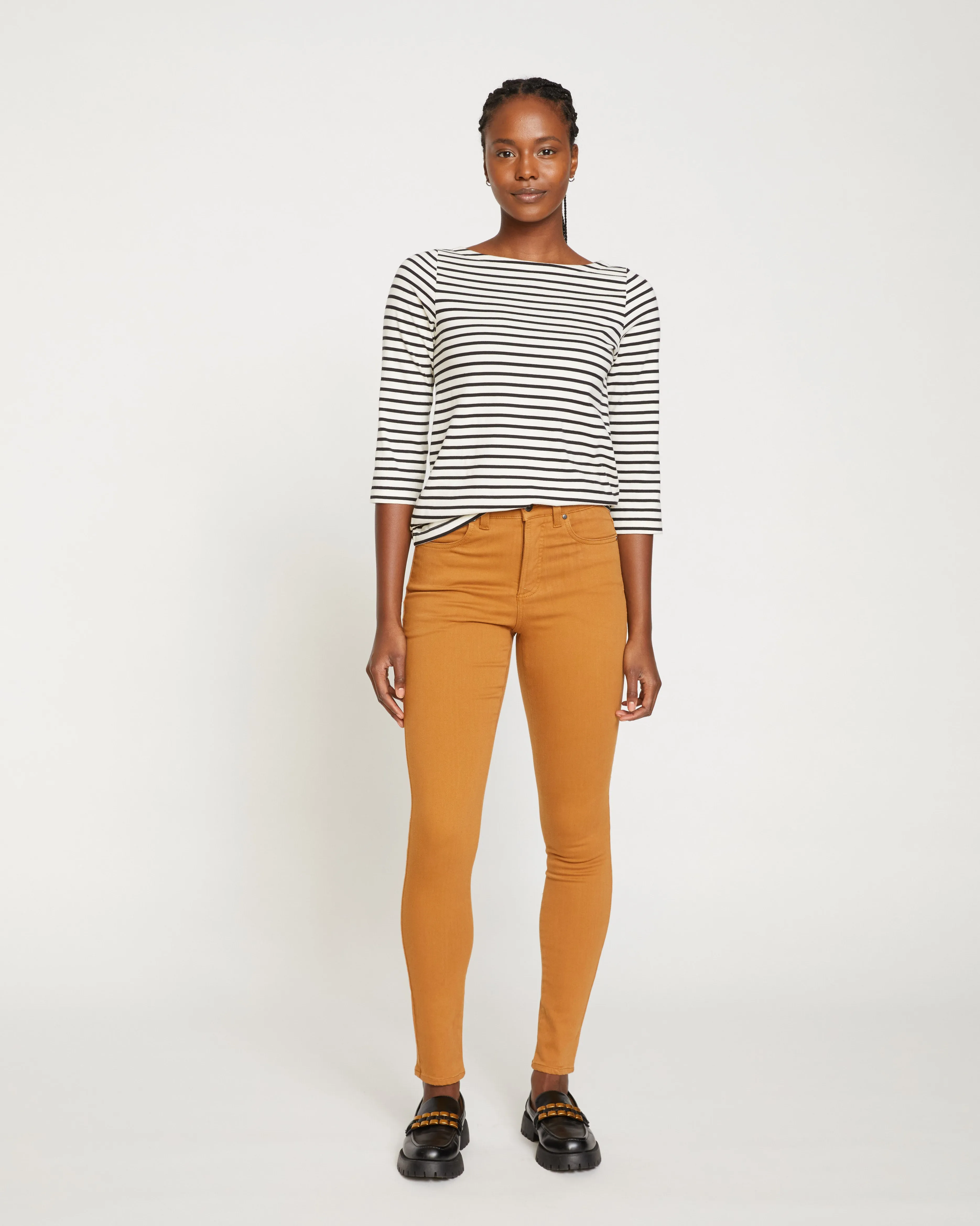 Seine High Rise Skinny Jeans 27 Inch - Foie Gras sold by Universal Standard