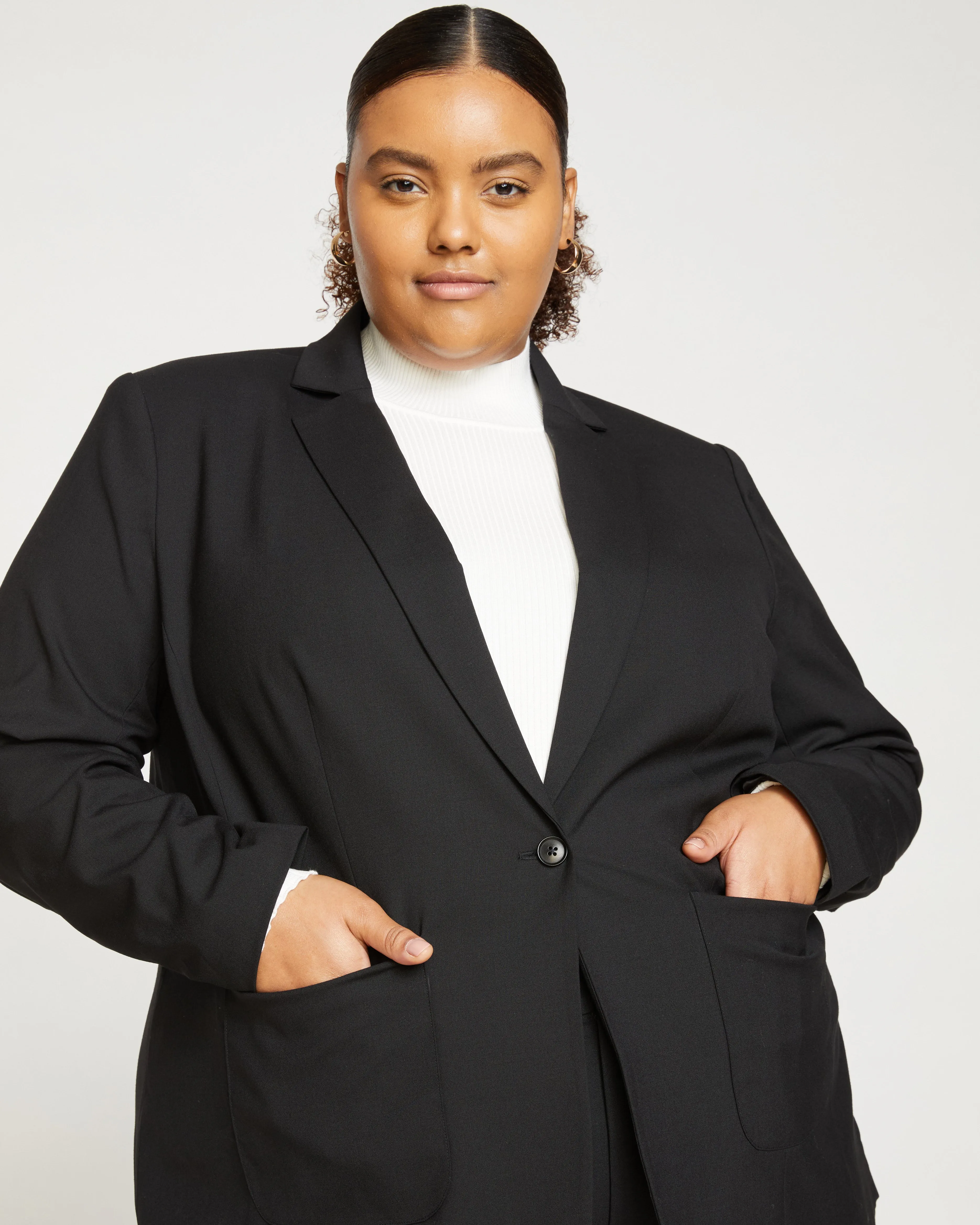 Tribeca Stretch Wool Blazer - Black sold by Universal Standard product image thumbnail 5