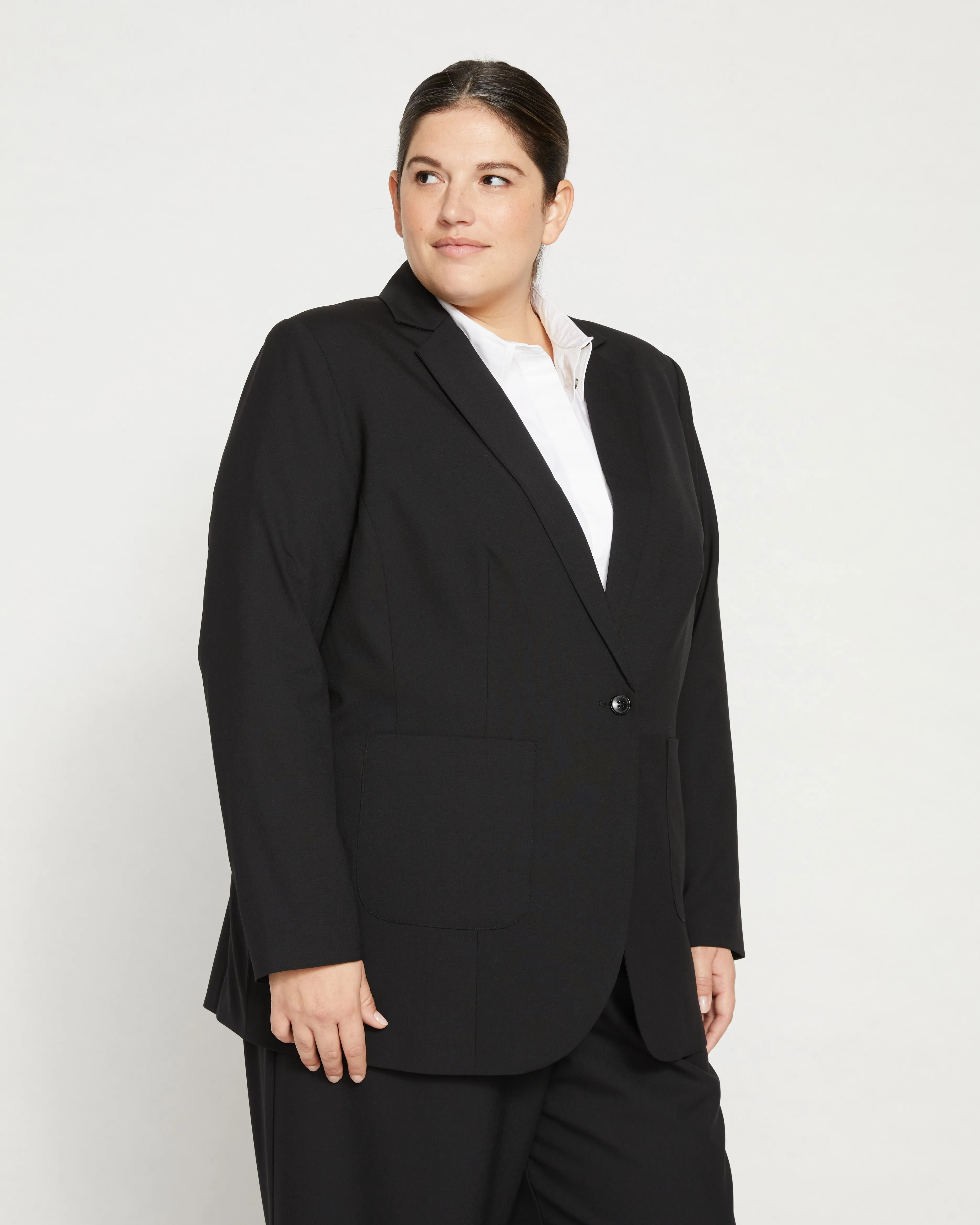 Tribeca Stretch Wool Blazer - Black sold by Universal Standard product image thumbnail 3