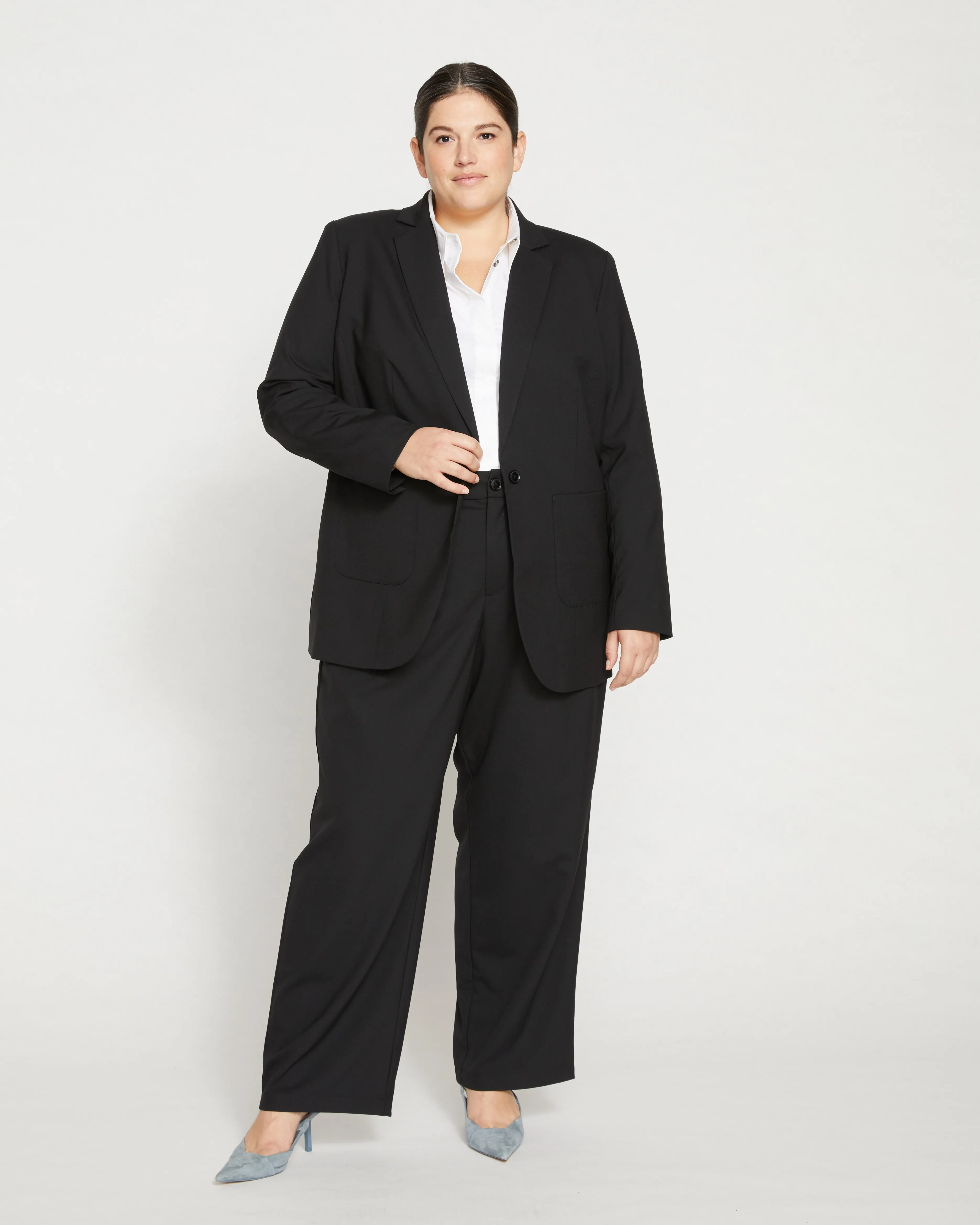 Tribeca Stretch Wool Blazer - Black sold by Universal Standard product image thumbnail 2