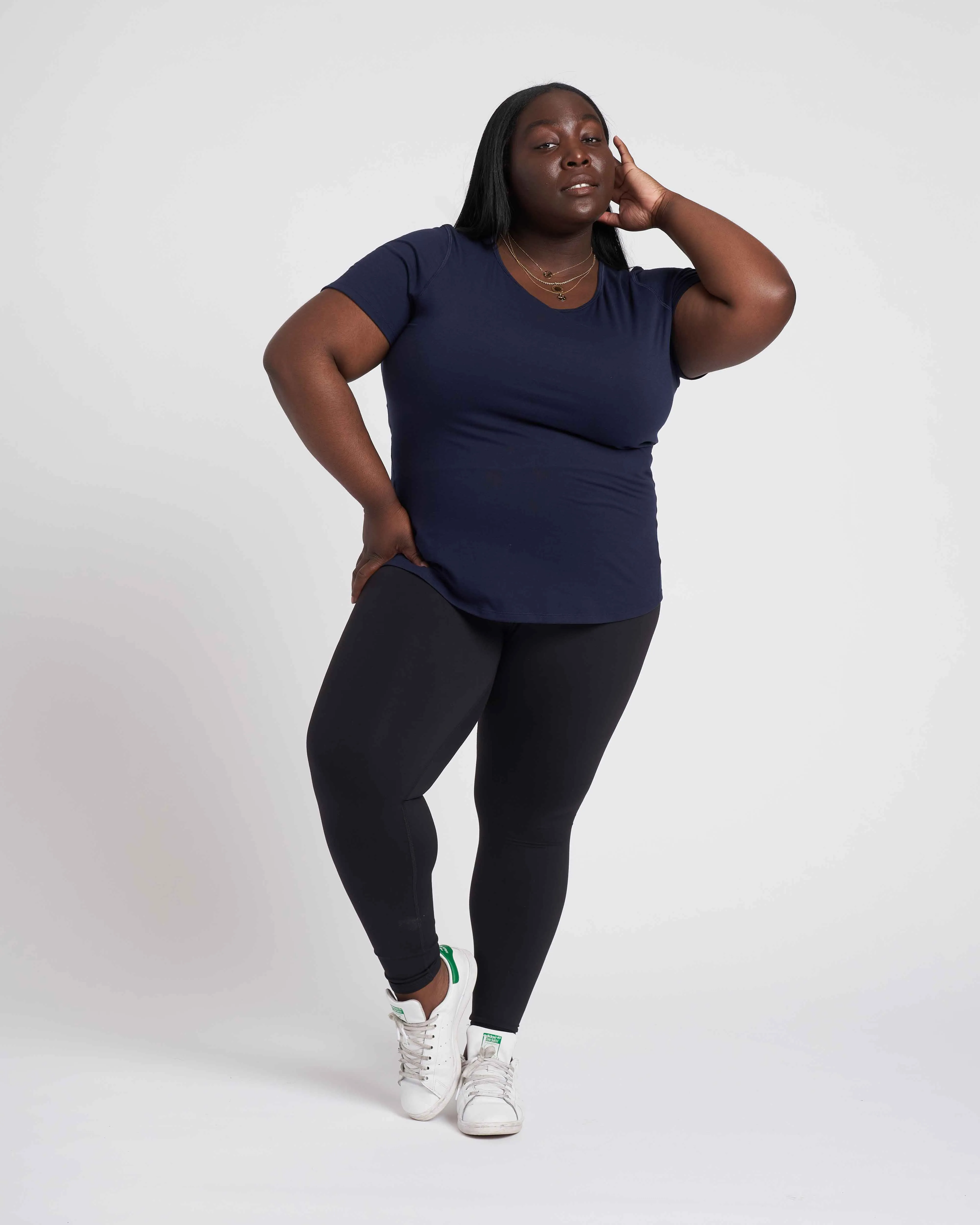 Mia Movement Tee - Navy sold by Universal Standard