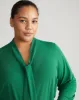 Crepe Jersey Long Sleeve Tess Blouse - Jardin sold by Universal Standard